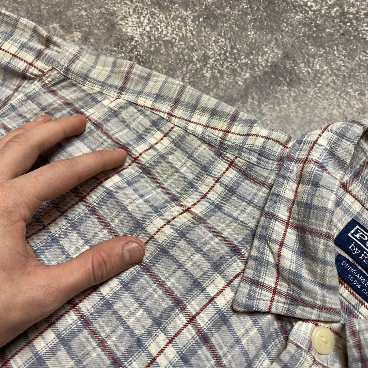 Vintage Vintage Polo Ralph Lauren Basic distressed shirt Size US XL / EU 56 / 4 - 14 Thumbnail