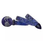 Japanese Brand Rhinestone Studded Belt Size 30 - 3 Thumbnail