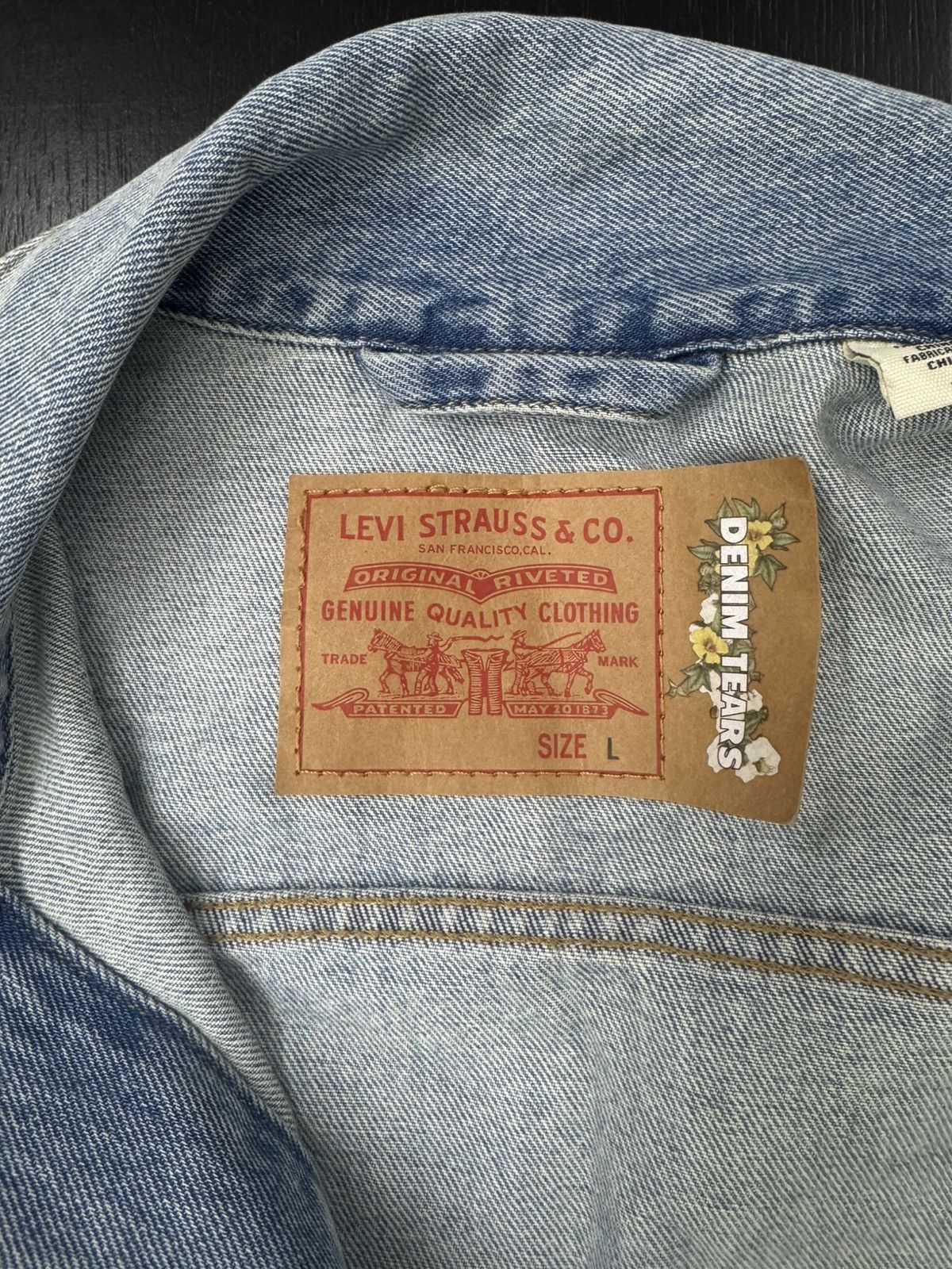 DENIM TEARS × Stussy Denim Tears x Stussy Denim Jacket Size US L / EU 52-54 / 3 - 4 Thumbnail
