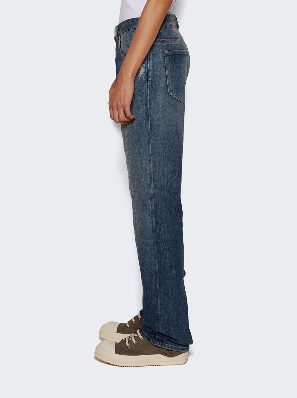 Givenchy o1mle0226 Straight Fit Jeans In Blue Size US 38 / EU 54 - 4 Thumbnail