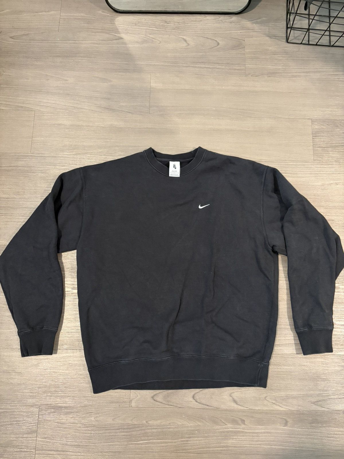 Nike Vintage Nike Black Crewneck Size US L / EU 52-54 / 3 - 1 Thumbnail
