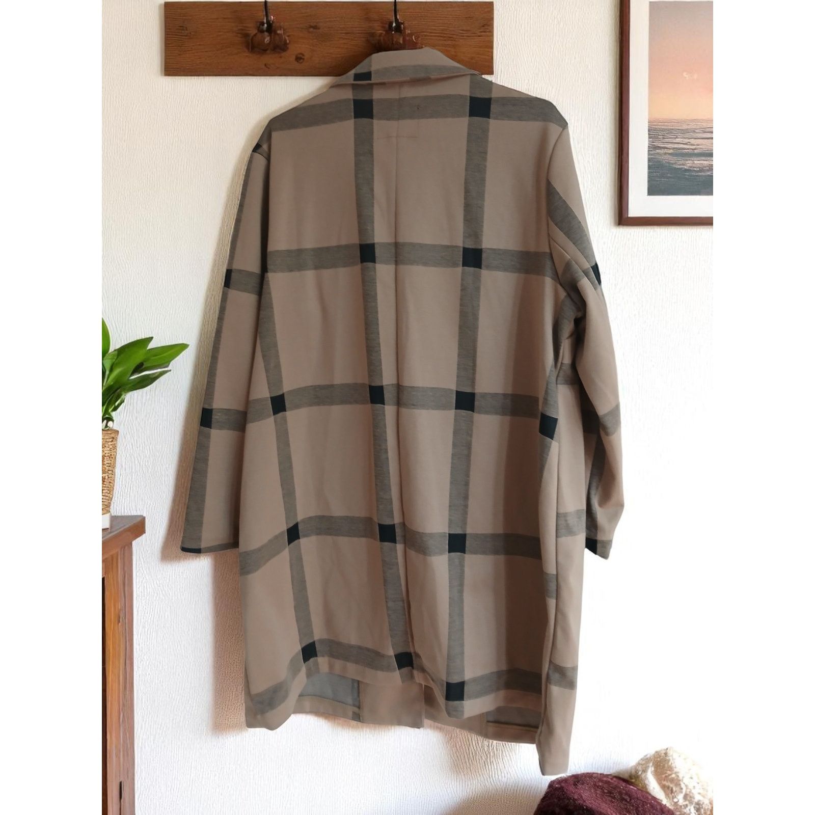 Sanctuary Sanctuary Catalina Camel Plaid Coat - Size 1X - NWOT Size XL / US 12-14 / IT 48-50 - 2 Thumbnail