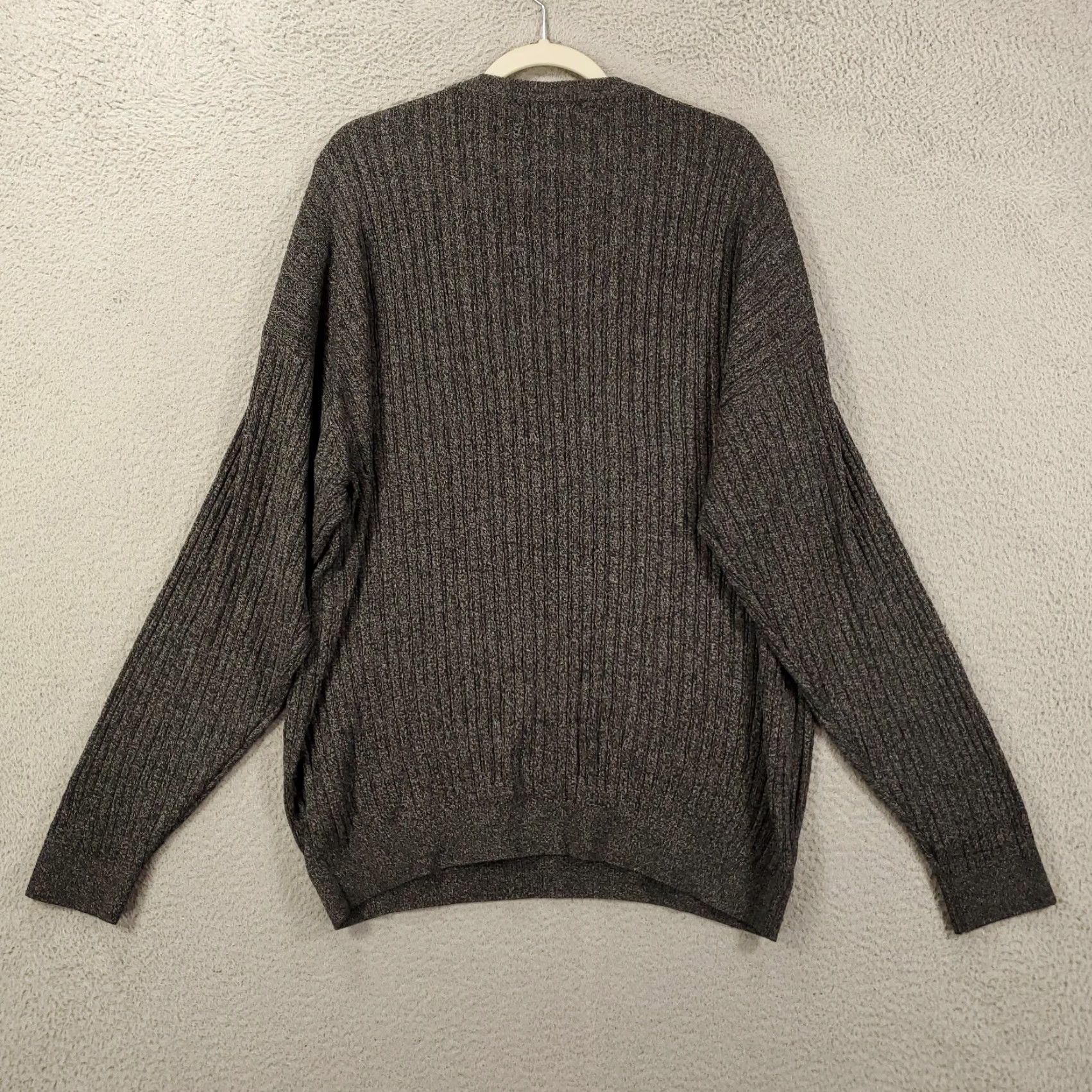 Vintage Barry Bricken Silk Sweater 2XL Gray Crew Neck Long Sleeve Pullover Knit Classic Casual Preppy Mens Size US XXL / EU 58 / 5 - 6 Thumbnail