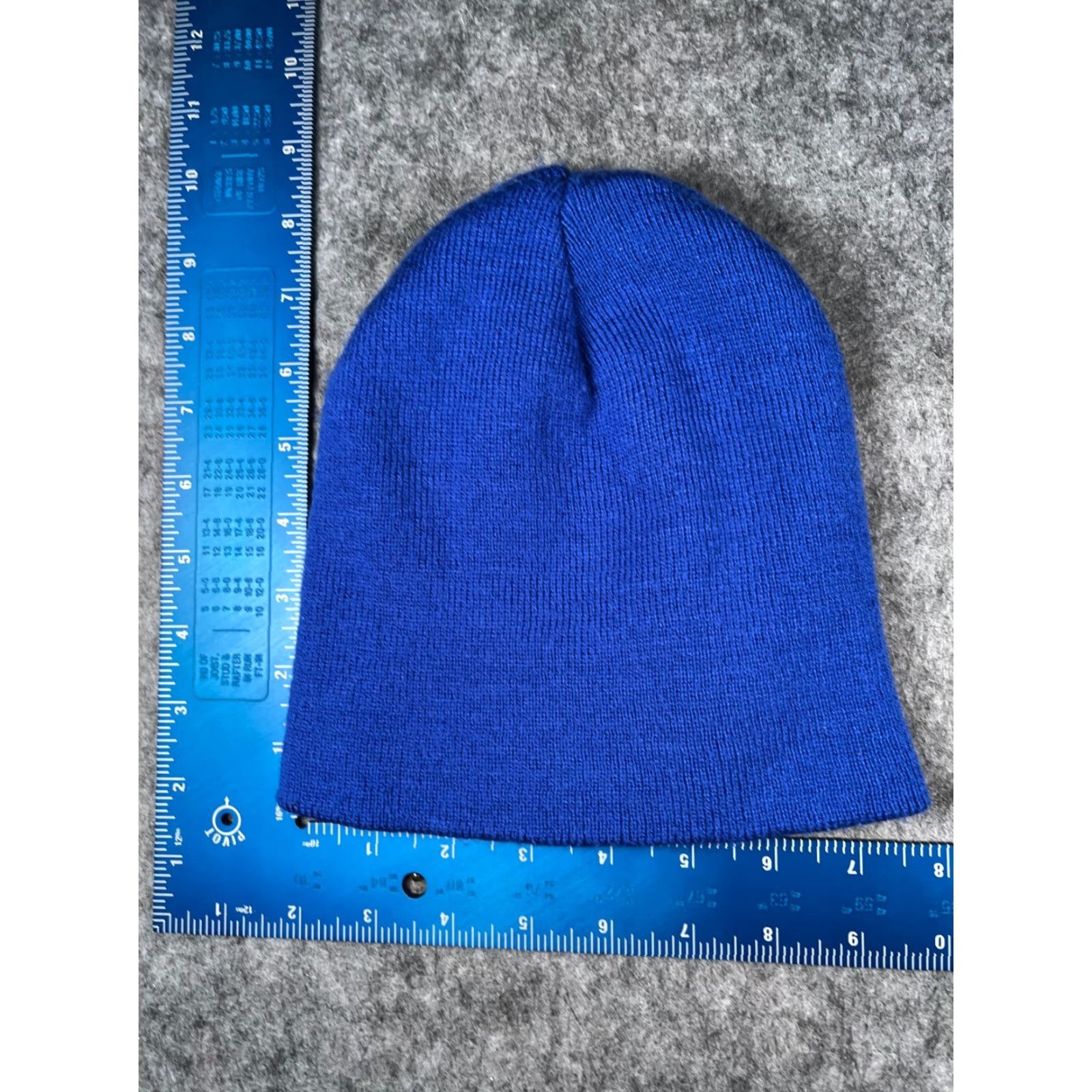 Walmart Walmart Beanie Hat Unisex Adults One Size Blue Knit 100% Polyester Ski Theme Beanie Size ONE SIZE - 3 Thumbnail