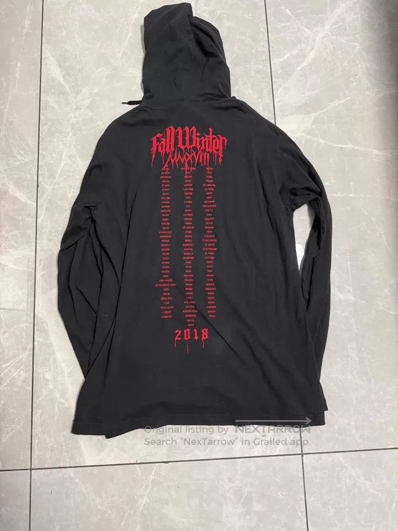 Vetements VETEMENTS Blood Drop Mantra Lightweight Hoodie Size US XS / EU 42 / 0 - 2 Thumbnail