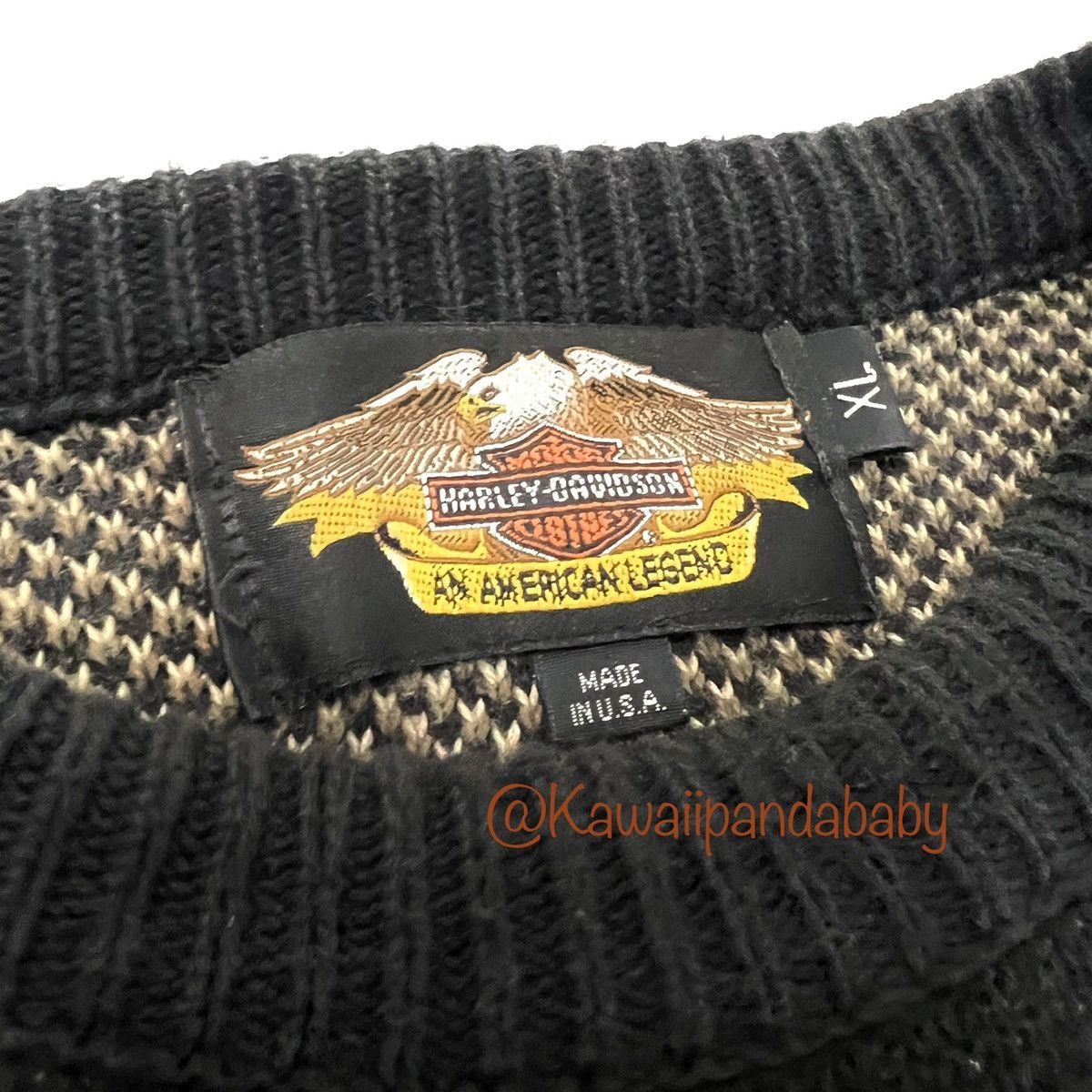 Harley Davidson Vintage Harley Davidson Sweater Size US XL / EU 56 / 4 - 2 Thumbnail