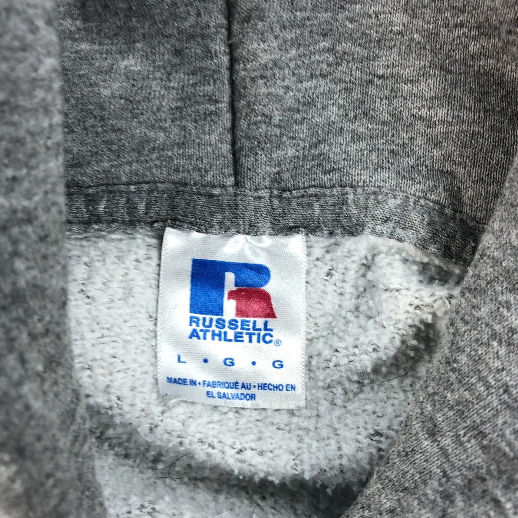 Russell Athletic VINTAGE Russell Athletics Hoodie Mens Large Gray Cotton Fleece Pullover Hooded Basketball Laney Highschool 90s Theme Boys Mens Size US L / EU 52-54 / 3 - 5 Thumbnail