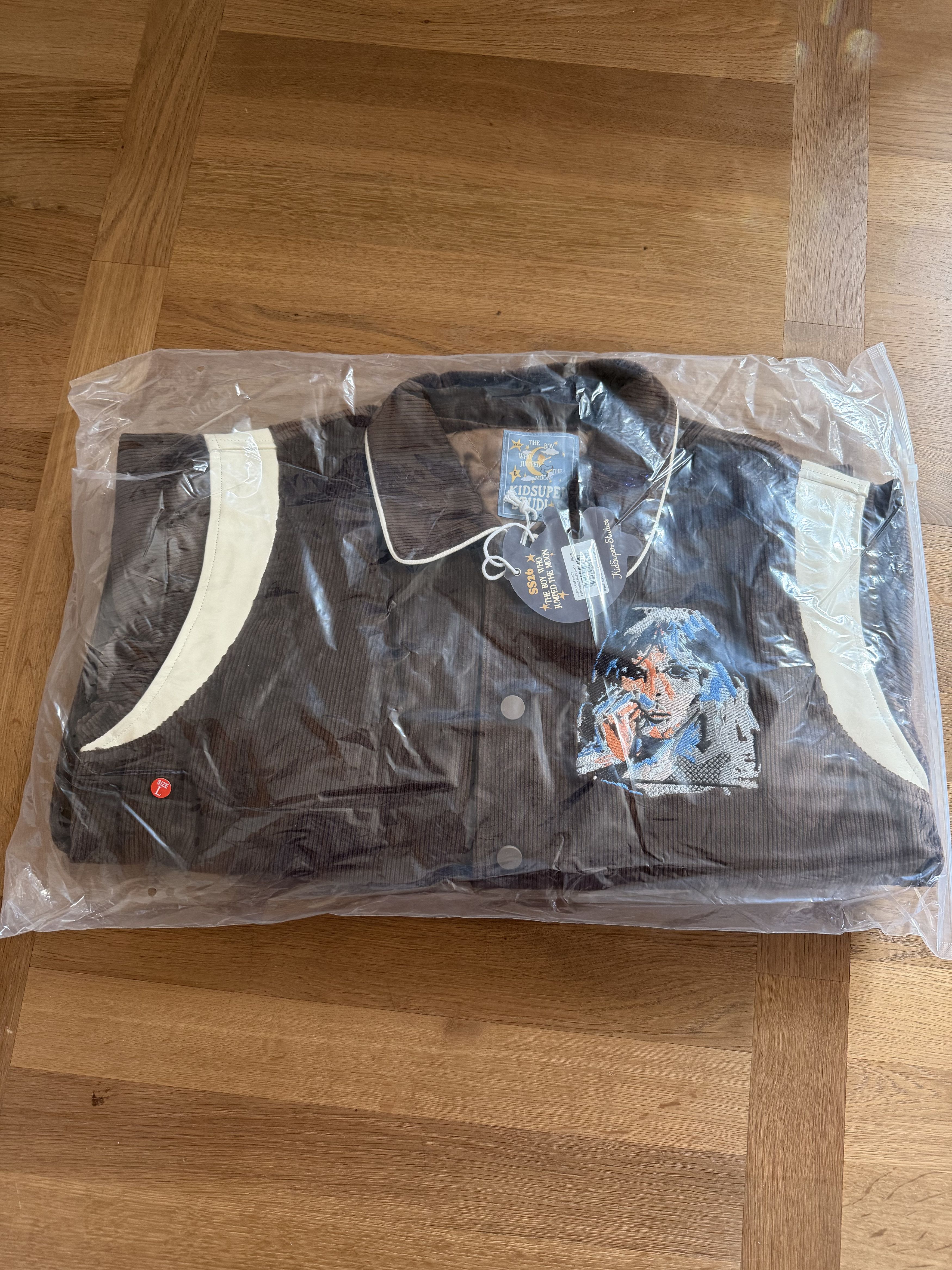 KidSuper KidSuper Studios Washed Corduroy Embroidered Faces Jacket Size US L / EU 52-54 / 3 - 3 Thumbnail