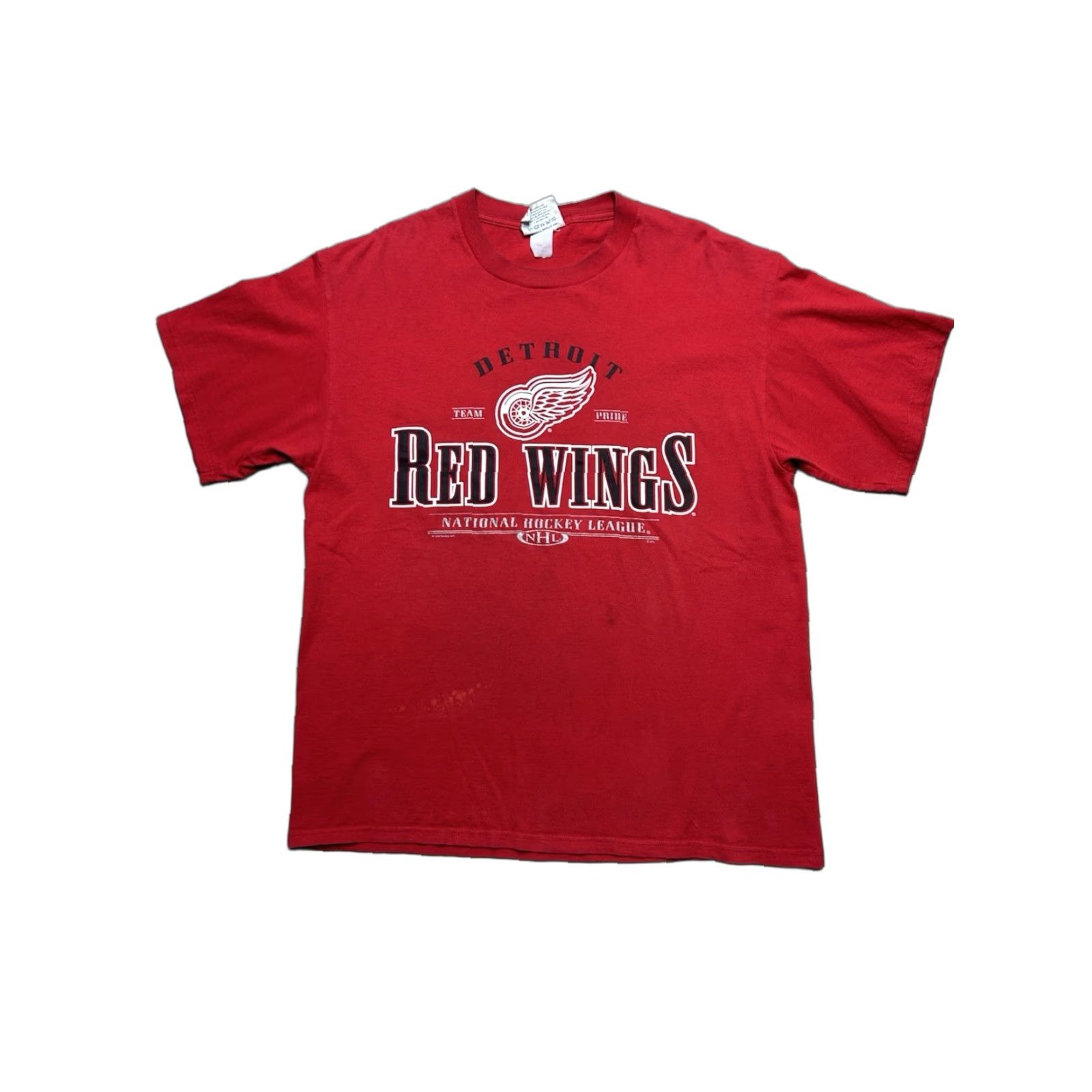 Lee VINTAGE 90s Detroit Red Wings NHL Hockey Lee Sport T-Shirt Men XL Red Size US XL / EU 56 / 4 - 1 Thumbnail