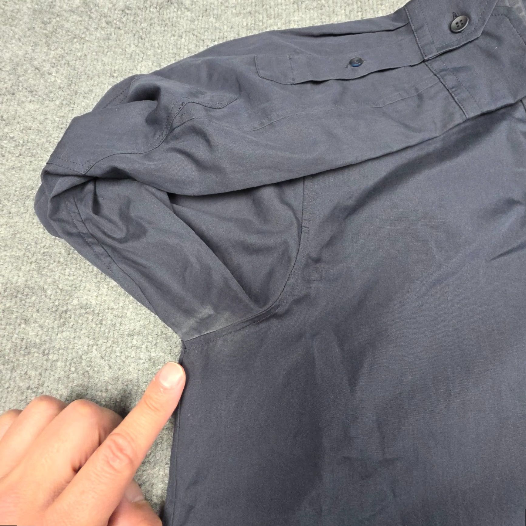 OAMC OAMC Cord Shirt Men's Large Black Snap Pocket Cotton Made Italy Pit Stains Size US L / EU 52-54 / 3 - 5 Thumbnail