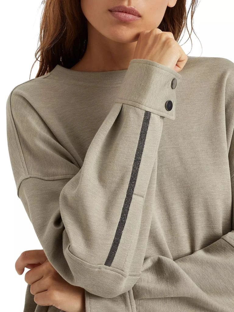 Brunello Cucinelli o1w1db10825 Sweatshirt in Open Green Size XL / US 12-14 / IT 48-50 - 4 Thumbnail