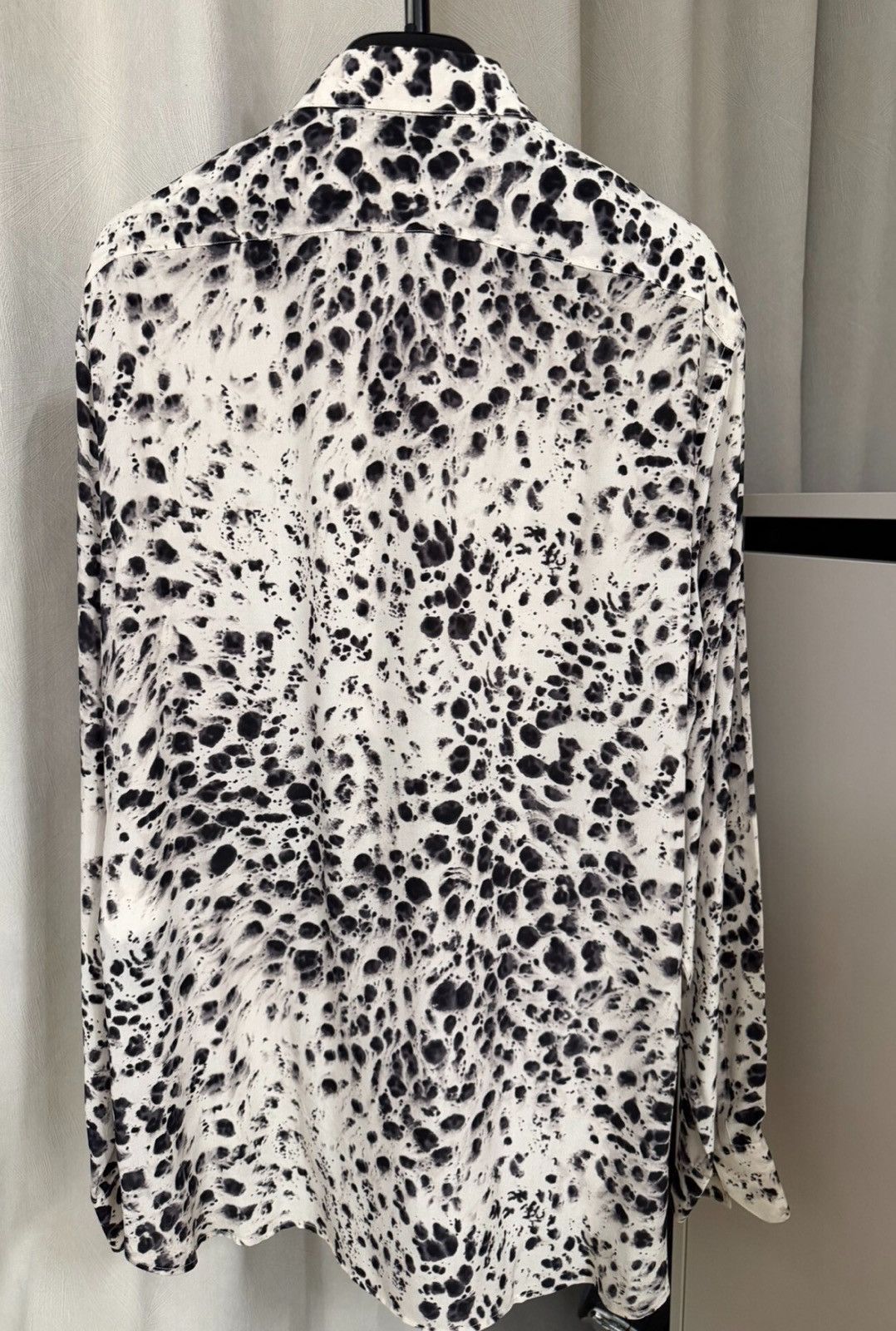 Saint Laurent Paris Saint Laurent SLP 20FW Graffiti Ink Splash Silk Shir Size 41 Size US L / EU 52-54 / 3 - 2 Thumbnail