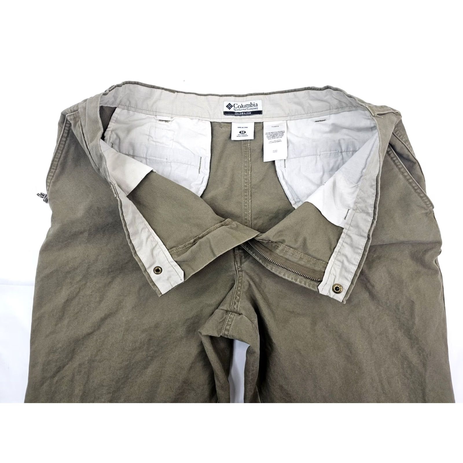 Vintage Columbia Pants Mens 38x32 Casual Active Outdoor Twill Straight Leg Flat Front Brown Cotton KS EUC Size US 38 / EU 54 - 6 Thumbnail