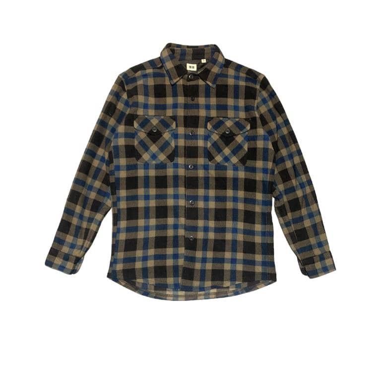 Vintage Uniqlo Plaid Flannel Shirt Button Ups