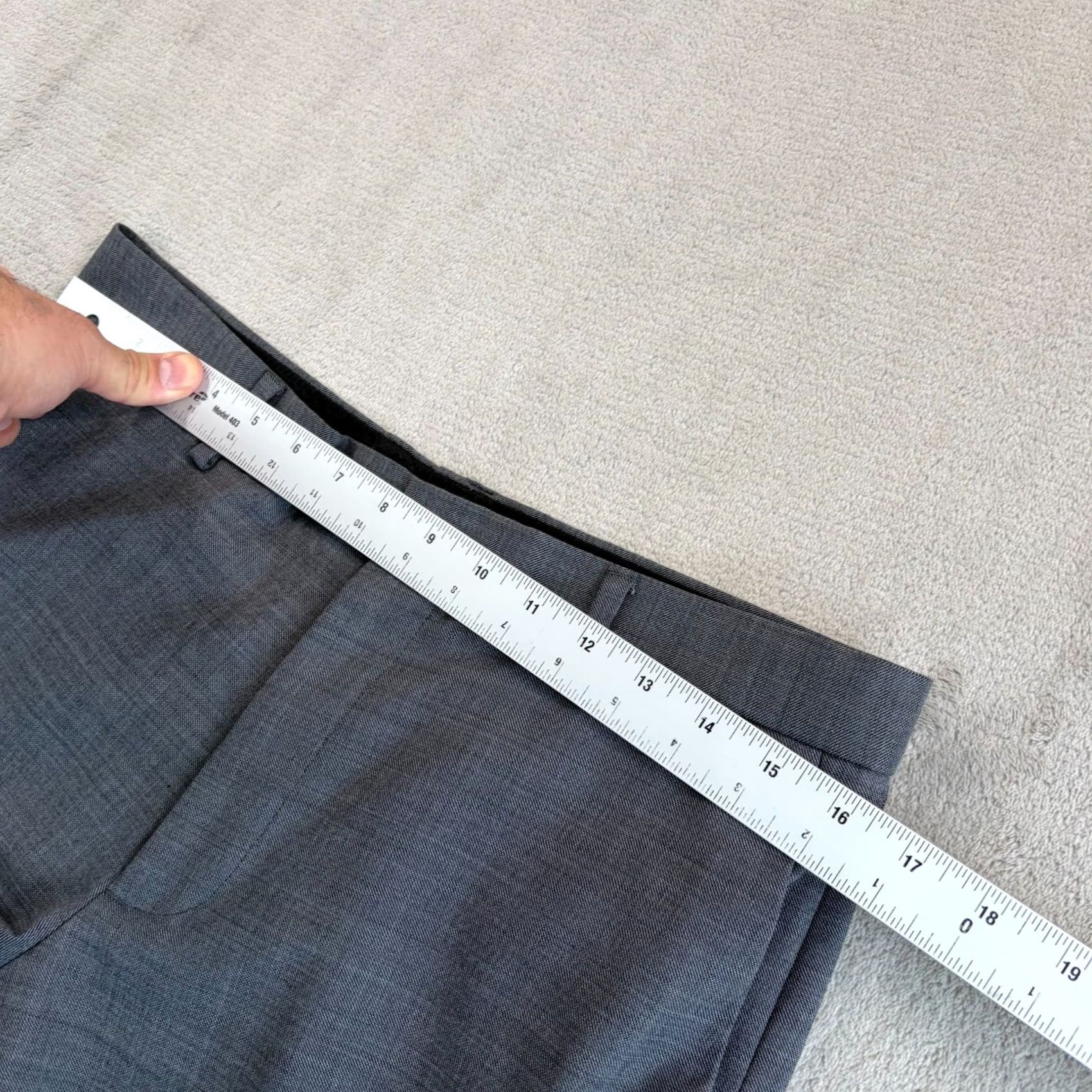 J.Crew J.CREW Bowery Slim-Fit Trouser Pants Gray Wool Blend Men 33x30 NWT Dress Pants Formal Slit Pocket Straight 30in Inseam Size US 33 - 7 Thumbnail