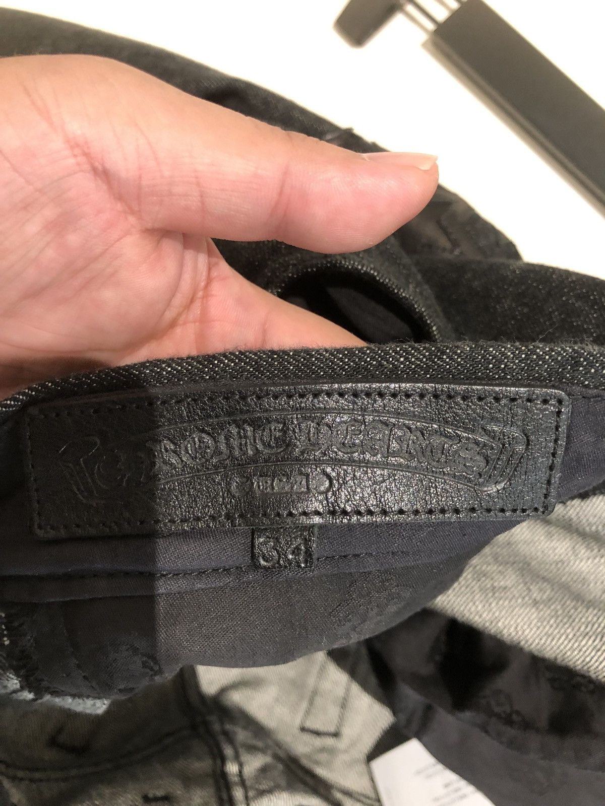 Chrome Hearts Chrome Hearts Black Double Knee Star Patches Denim Size US 34 / EU 50 - 13 Thumbnail