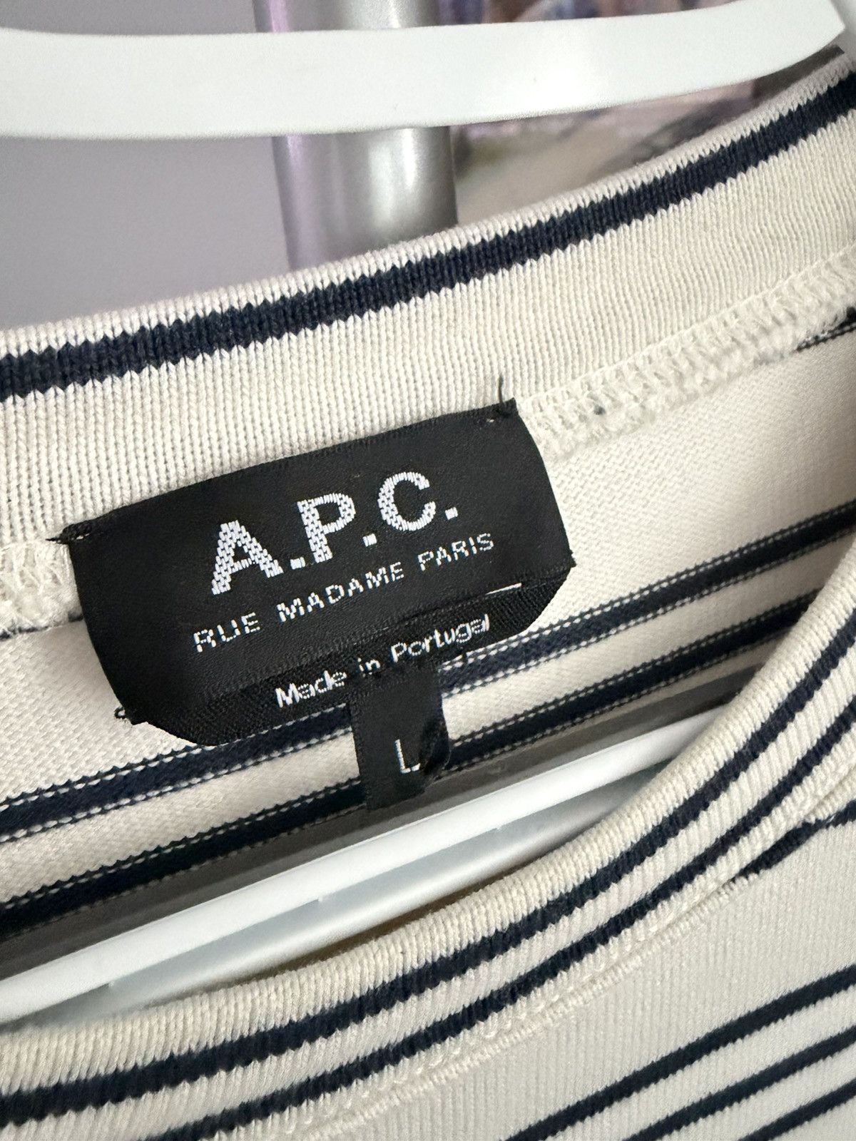 A.P.C. A.P.C. Rue Madame Paris long sleeve striped shirt Size L / US 10 / IT 46 - 2 Thumbnail