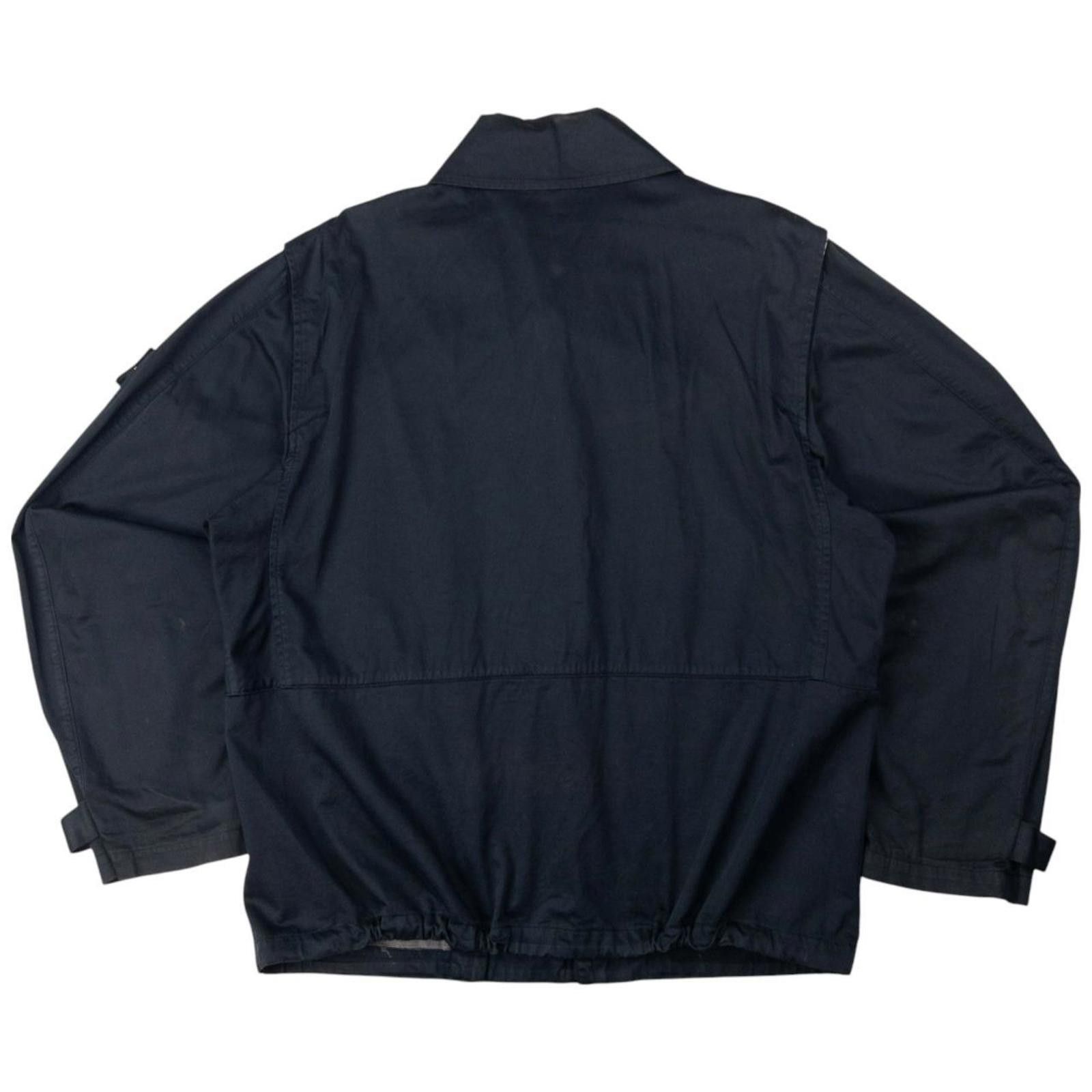 Vintage Stone Island Raso Gommato Zip Up Jacket Size L