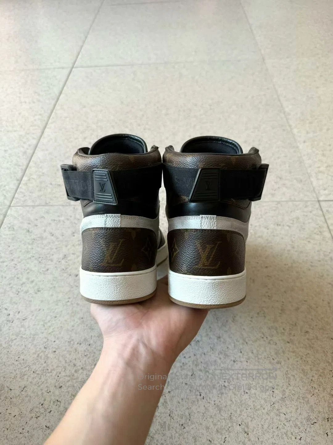 Louis Vuitton lv rivoli black and white high-top sneakers. Size US 7 / EU 40 - 4 Thumbnail