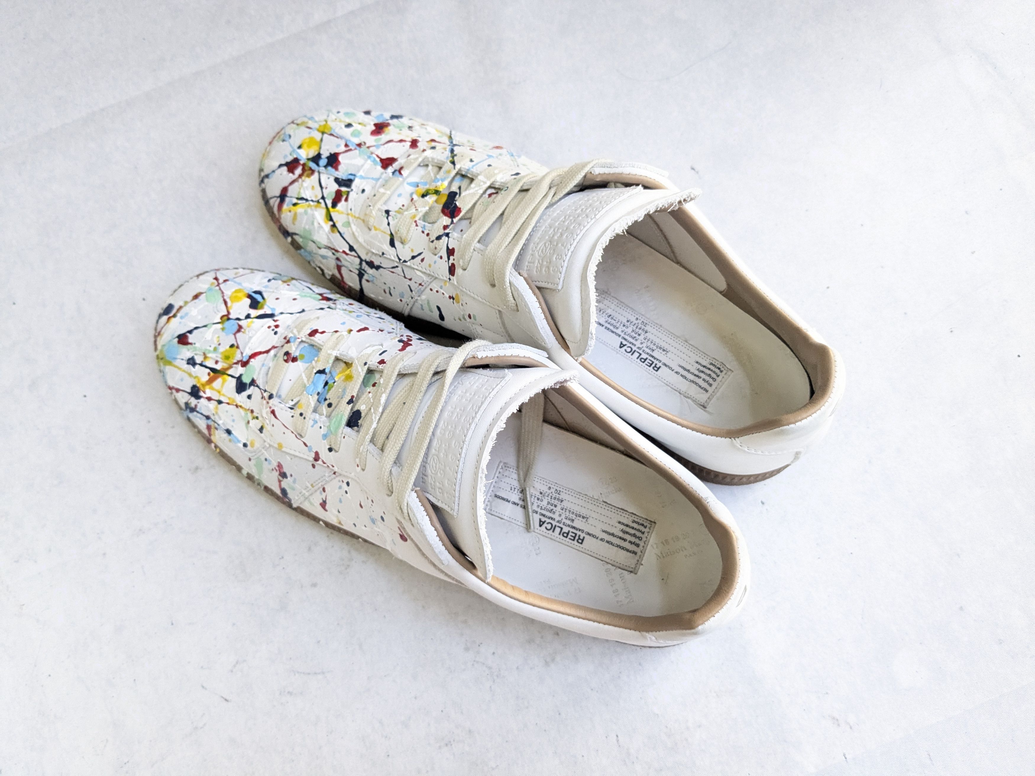 Maison Margiela Maison Margiela GAT Replica Paint Splatter 11.5 44.5 Size US 11.5 / EU 44-45 - 15 Thumbnail