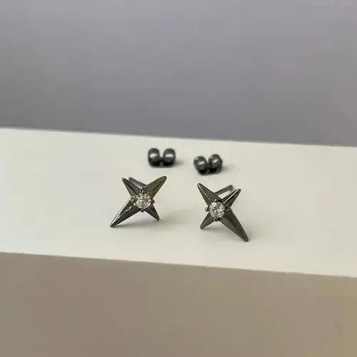Other Small Mini Star Stud Earrings for Men Women,CZ Star Earrings Size ONE SIZE - 3 Thumbnail