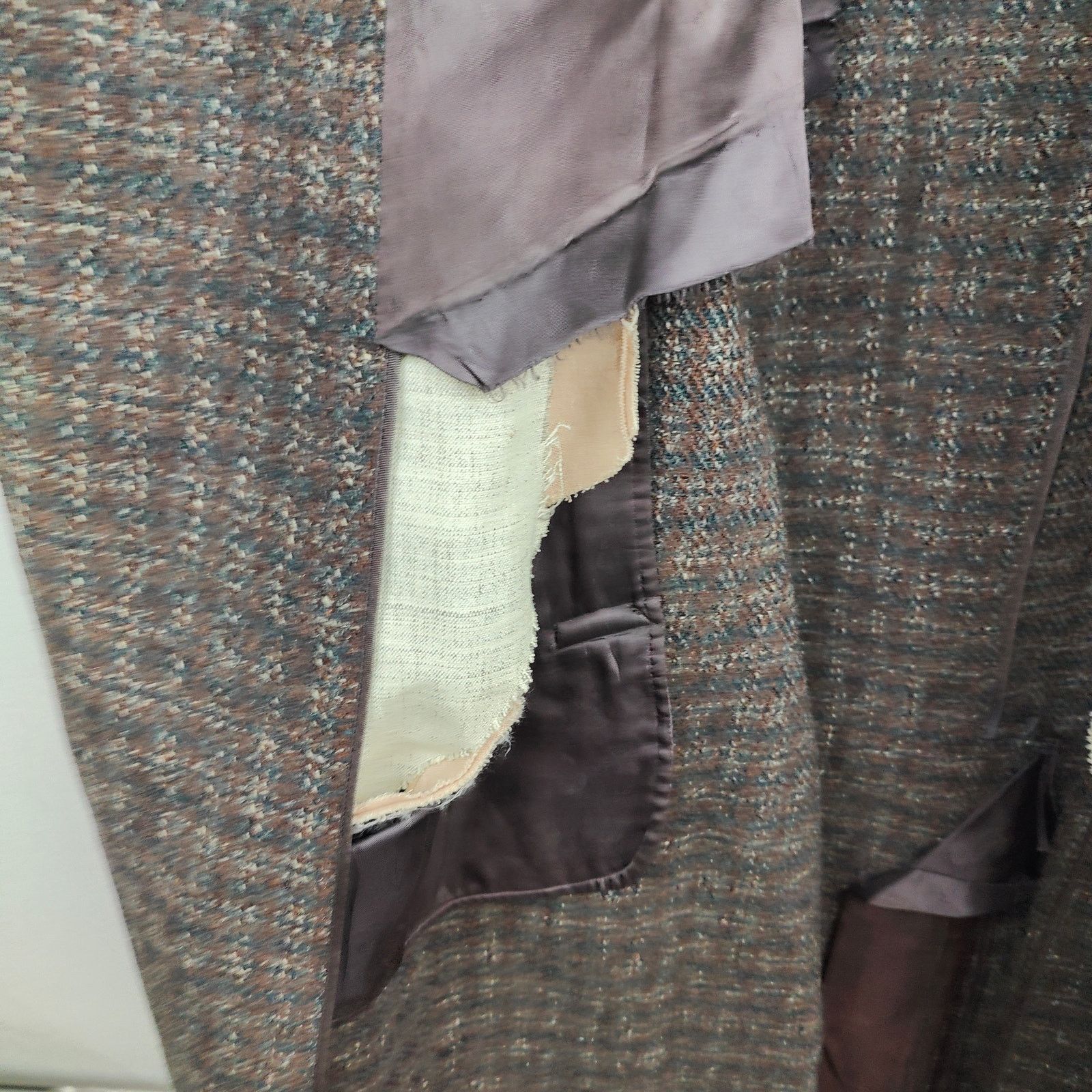 Harris Tweed × Roberto Cavalli Vintage 50s Harris Tweed Overcoat Mens Large Trotters Trench Size US L / EU 52-54 / 3 - 7 Thumbnail