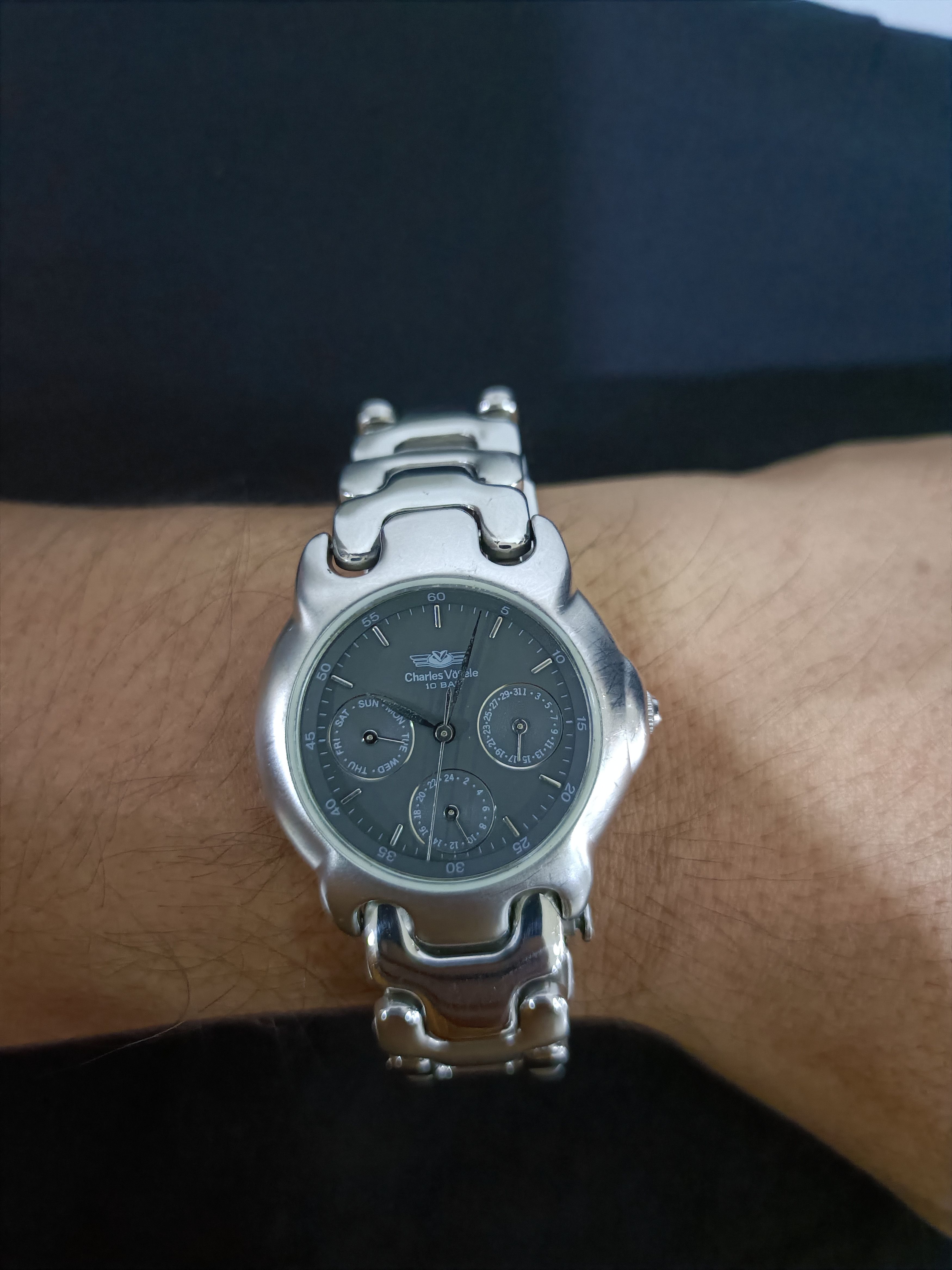 Vintage Vintage Charles vogele triple calendar quartz watch Size ONE SIZE - 6 Thumbnail