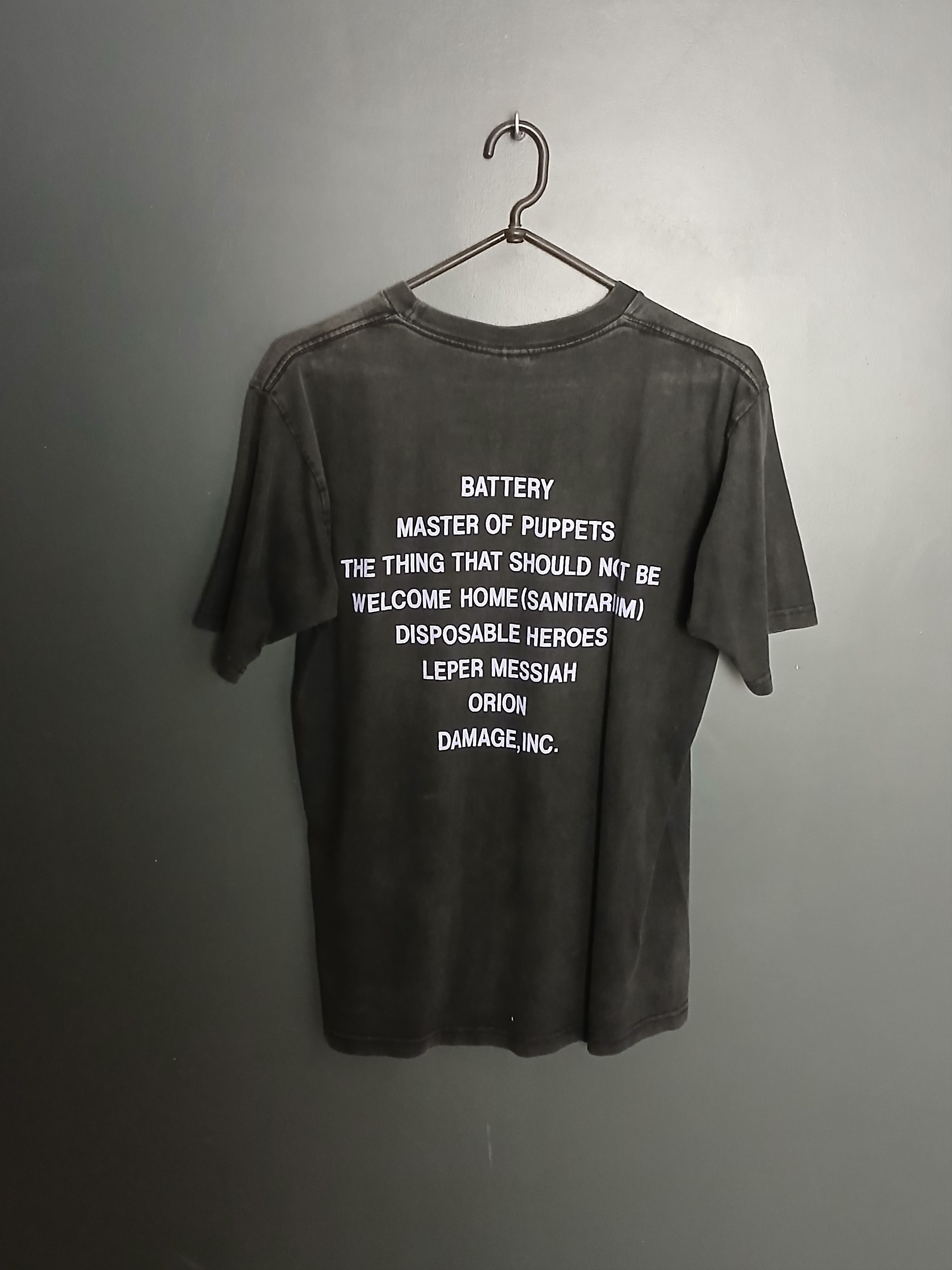 Band Tees × Metallica × Vintage Vintage 1994 Metallica Master Of Puppets T-Shirt Size US M / EU 48-50 / 2 - 2 Thumbnail