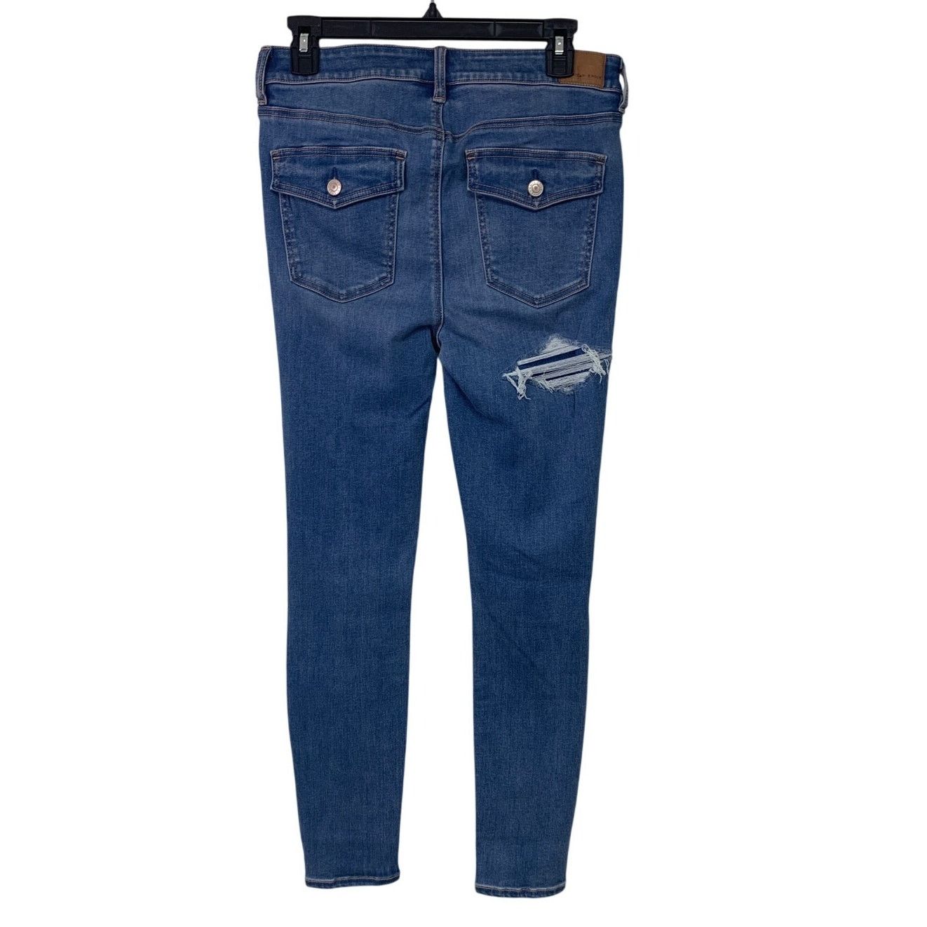 American Eagle Outfitters New American Eagle Womens Size 12 High Rise Denim Jeggings Size 34" / US 12 / IT 48 - 3 Thumbnail