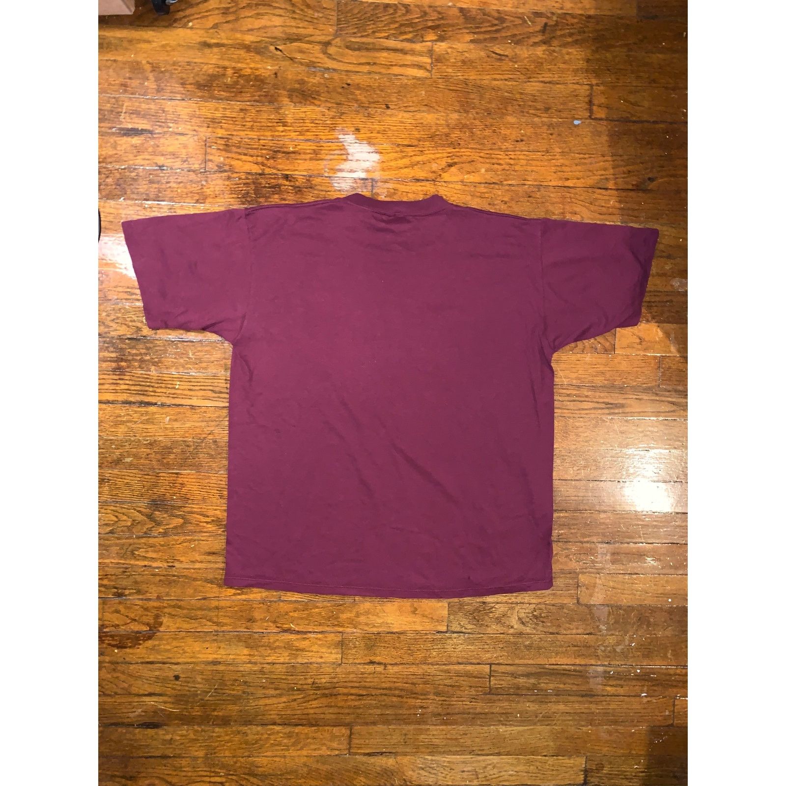 Jerzees Manayunk University T Shirt XL Single Stitch USA Maroon Size US XL / EU 56 / 4 - 3 Thumbnail