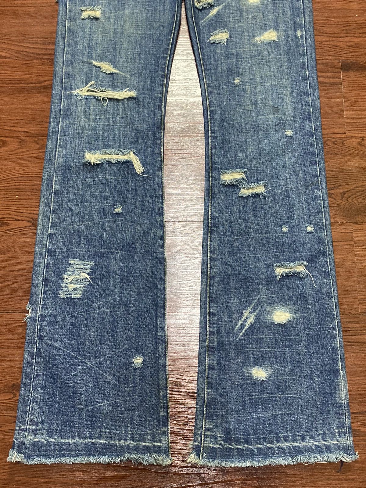 Earl Jeans Earl Jean Western Rare Distressed Seditionary Flare jeans Size US 32 / EU 48 - 5 Thumbnail