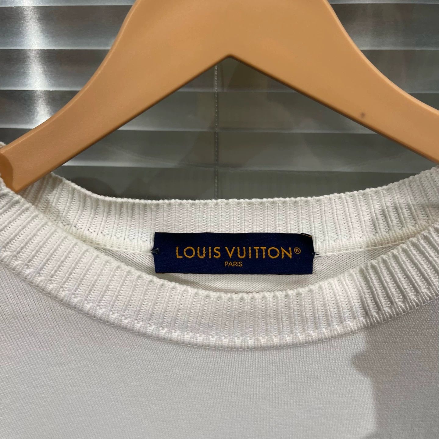 Louis Vuitton LV 24ss Cream Knit Pin Short Sleeve XXL 99 New Size US XXL / EU 58 / 5 - 3 Thumbnail