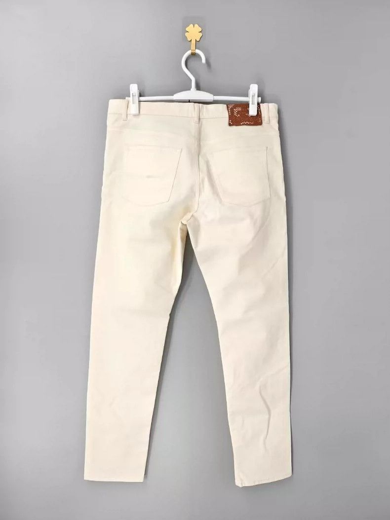 Dior Dior Dior White Embroidered Denim Pants-2507 Size 31" - 2 Thumbnail