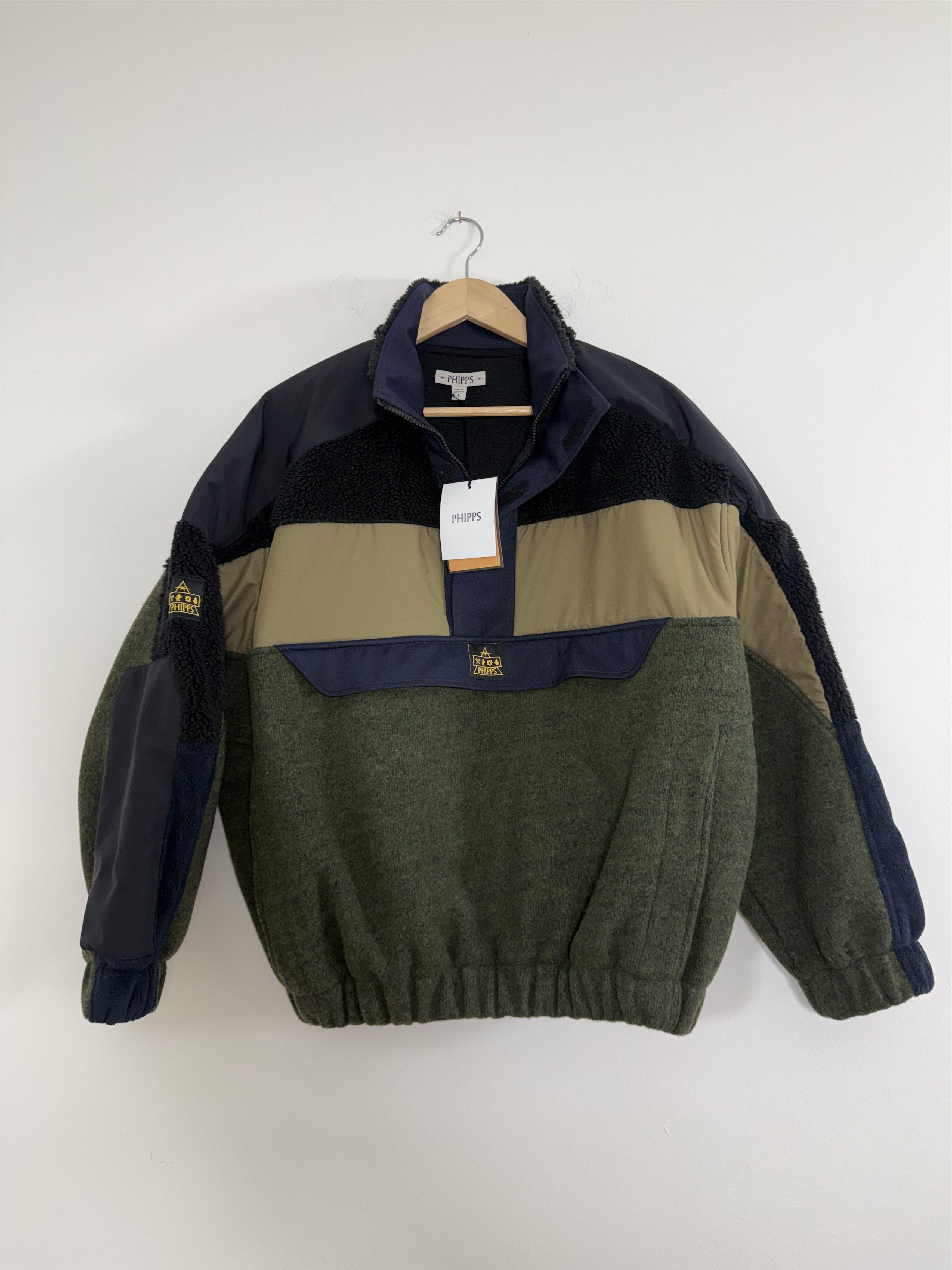 Phipps Wool / Fleece "Forest Multi-color Expedition" Jacket Size US S / EU 44-46 / 1 - 3 Thumbnail