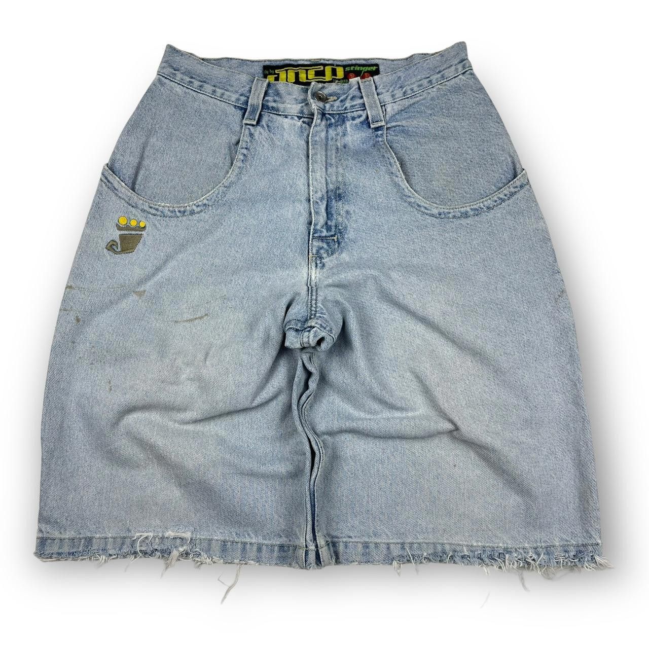 JNCO JNCO Men's Blue Shorts Size US 31 - 1 Thumbnail