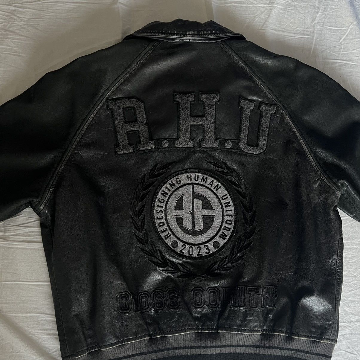 Rhude Rhude x Zara Leather Vintage Varsity Jacket Size US M / EU 48-50 / 2 - 5 Thumbnail