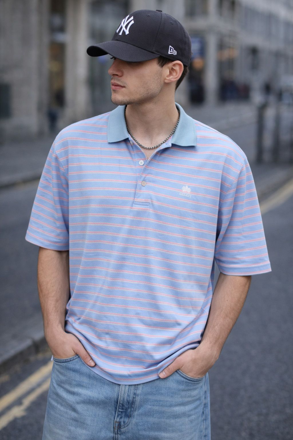 Peter Millar Peter Millar Polo Shirt Mens L Blue Pink Striped Golf Size US L / EU 52-54 / 3 - 1 Thumbnail