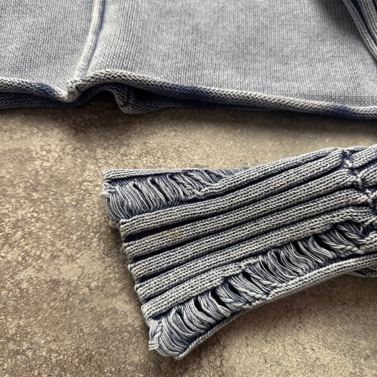 Hysteric Glamour × Japanese Brand × Vintage Japanese Style Washed/Faded Cropped Ribbed Sweater Size L / US 10 / IT 46 - 9 Thumbnail