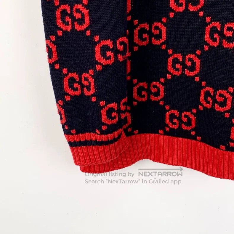 Gucci Gucci Colour-blocked striped logo jacquard full-print cott Size US L / EU 52-54 / 3 - 4 Thumbnail