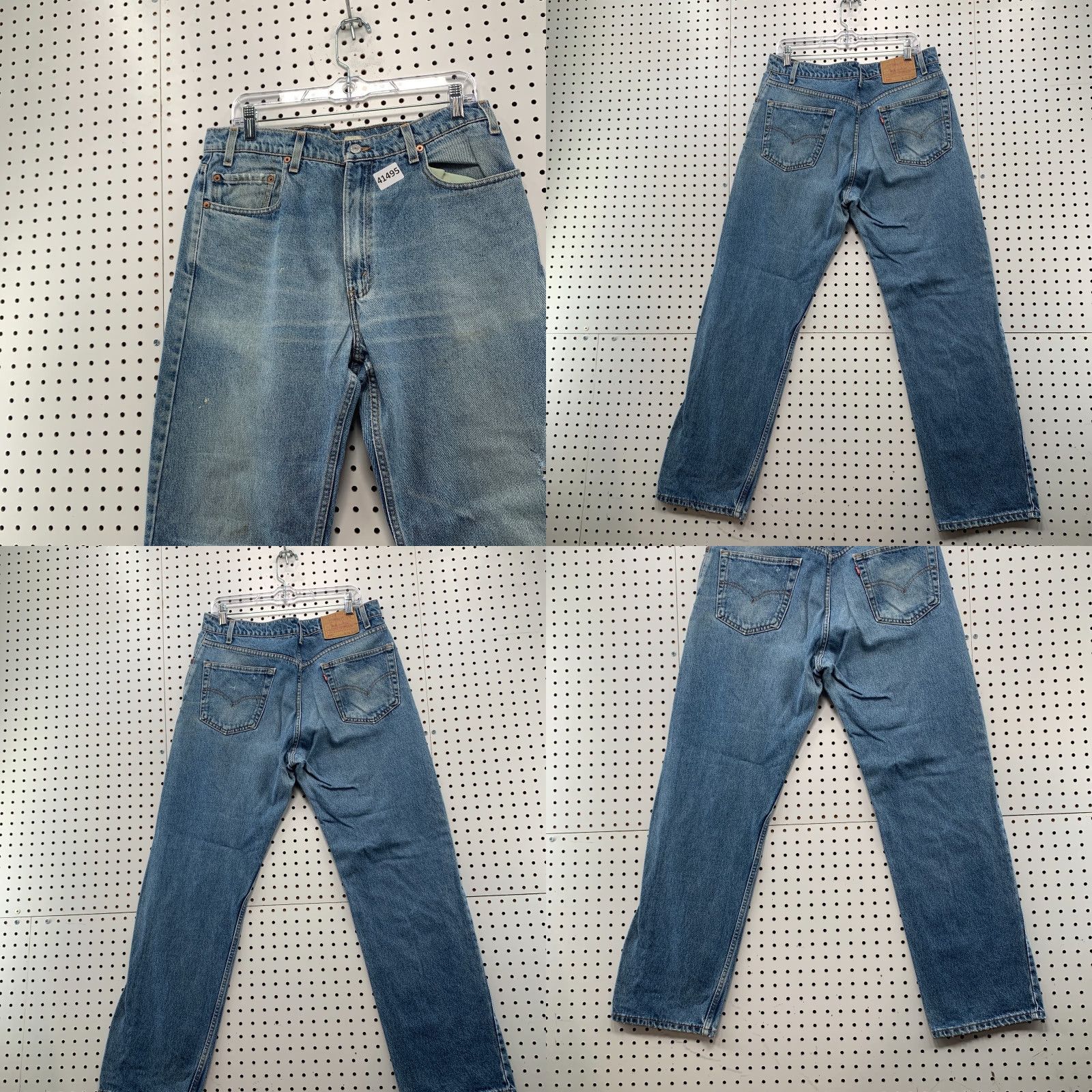 Levi's VINTAGE Levi's 505 Blue Denim Jeans 90s Men's 36x31 Straight Fit Size US 36 / EU 52 - 8 Thumbnail