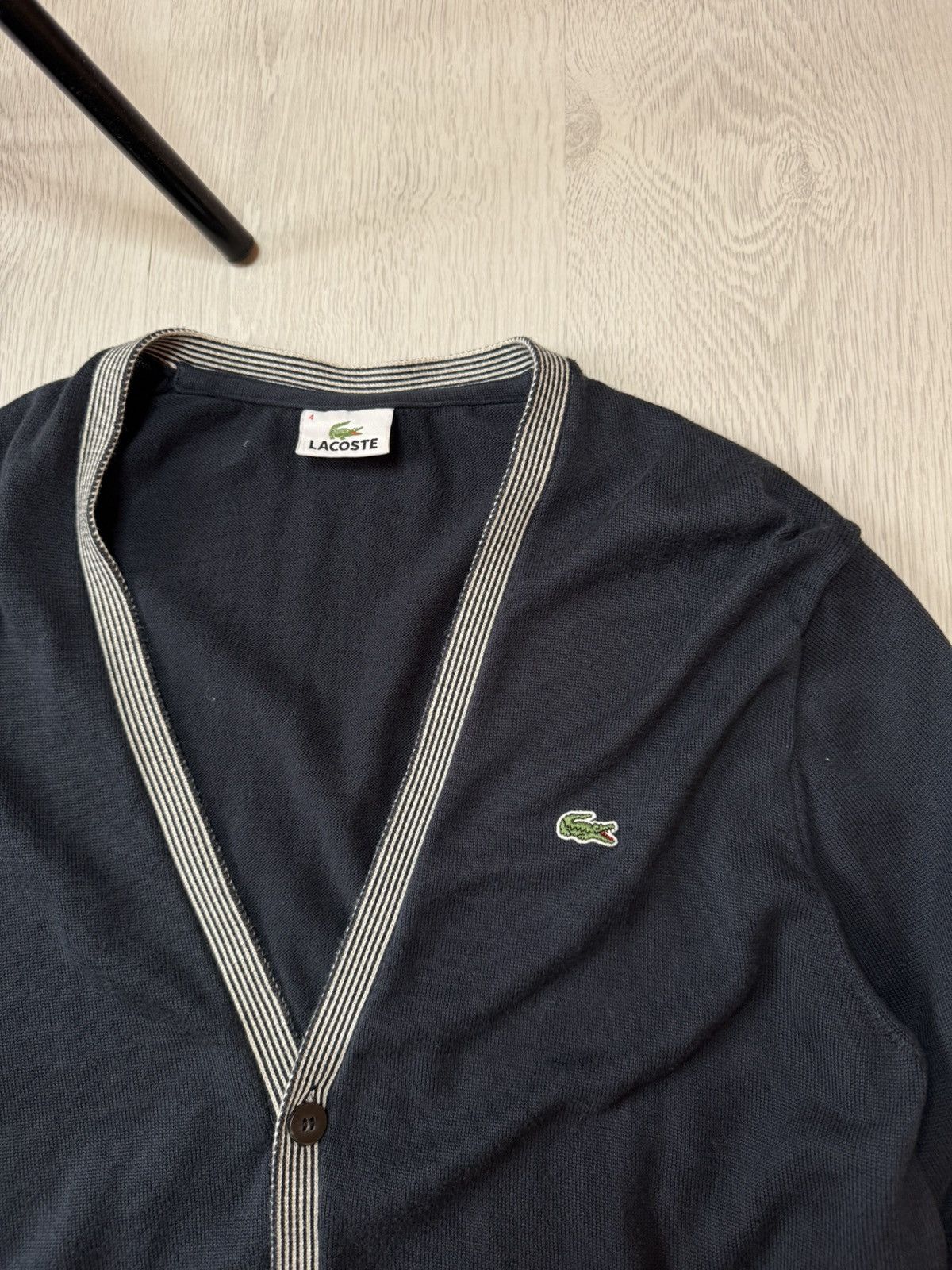 Lacoste Vintage Cardigan Lacoste Button Up Sweater Size US M / EU 48-50 / 2 - 4 Thumbnail