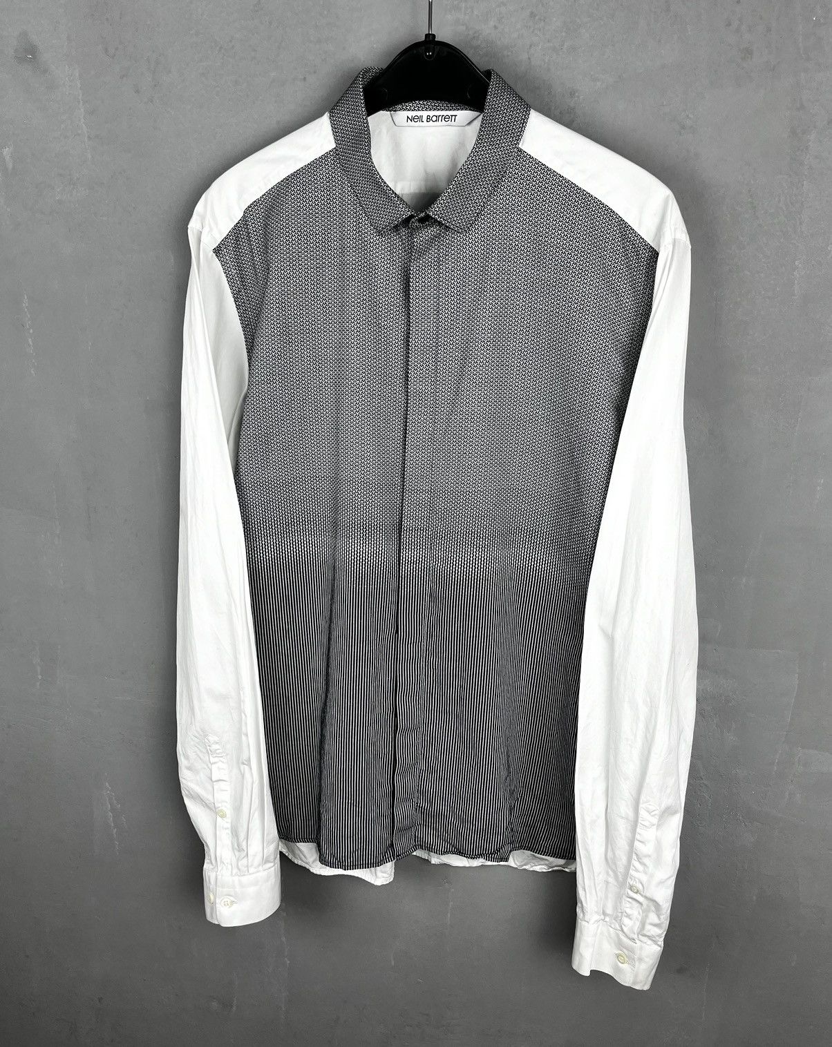 Neil Barrett Long sleeve avant-garde shirt.Like Saint Laurent or Dior. Size US L / EU 52-54 / 3 - 1 Thumbnail