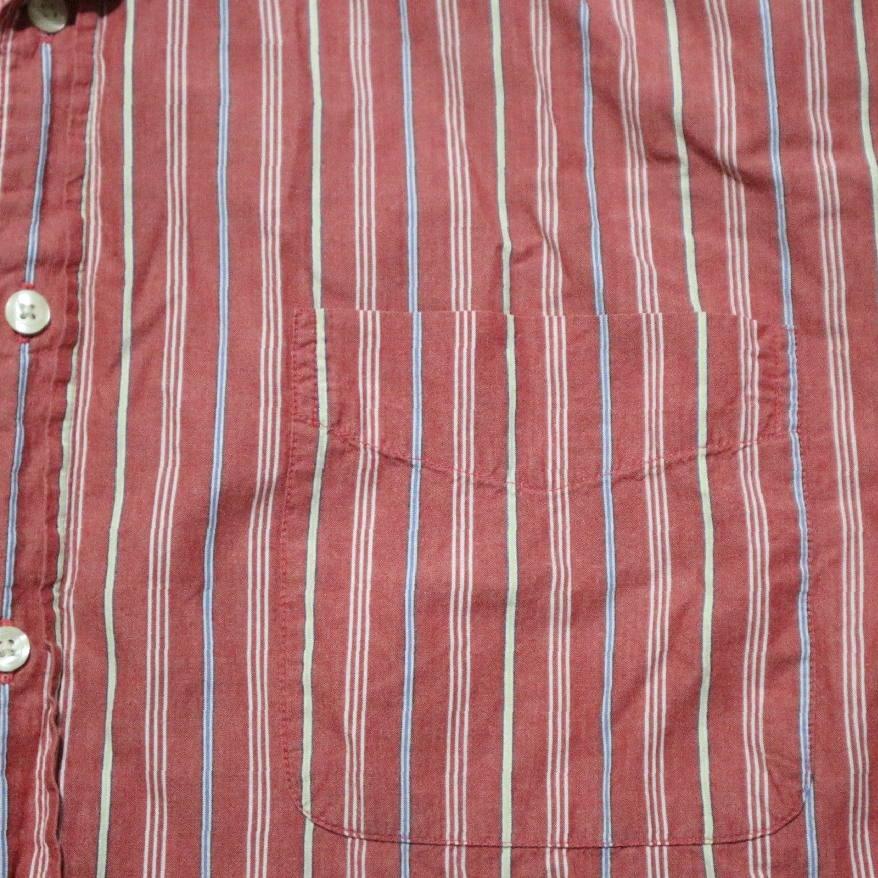 Vintage St John's Bay Shirt 100% Cotton Red Plaids & Checks Button-Up Long Sleeve Mens L Large Size US L / EU 52-54 / 3 - 3 Thumbnail