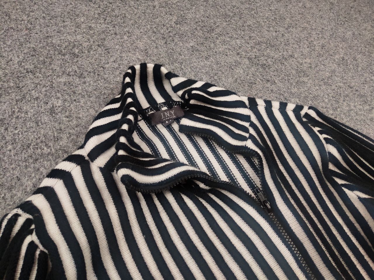If Six Was Nine Vintage Ribbed If Six Was Nine sweater asymetric Zip LGB Y2K Size US M / EU 48-50 / 2 - 8 Thumbnail