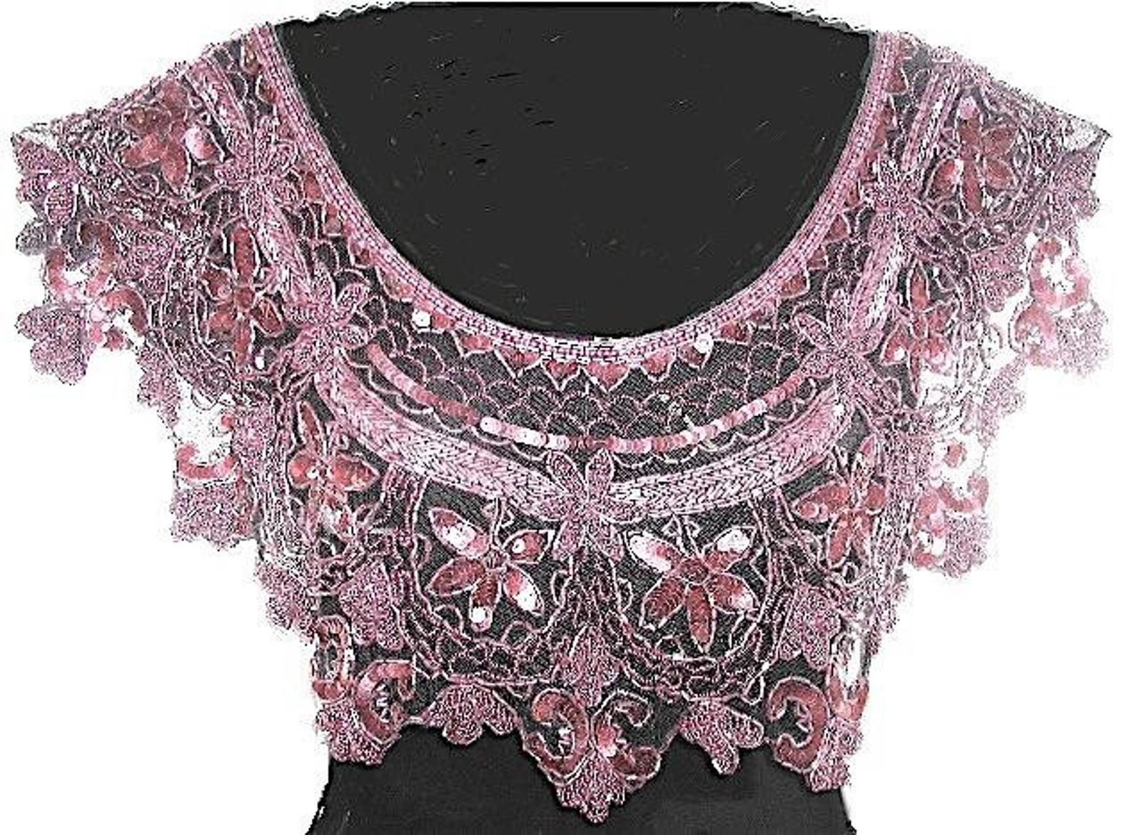 Designer Sequin Shawl/Wrap Lavender Size ONE SIZE - 1 Preview