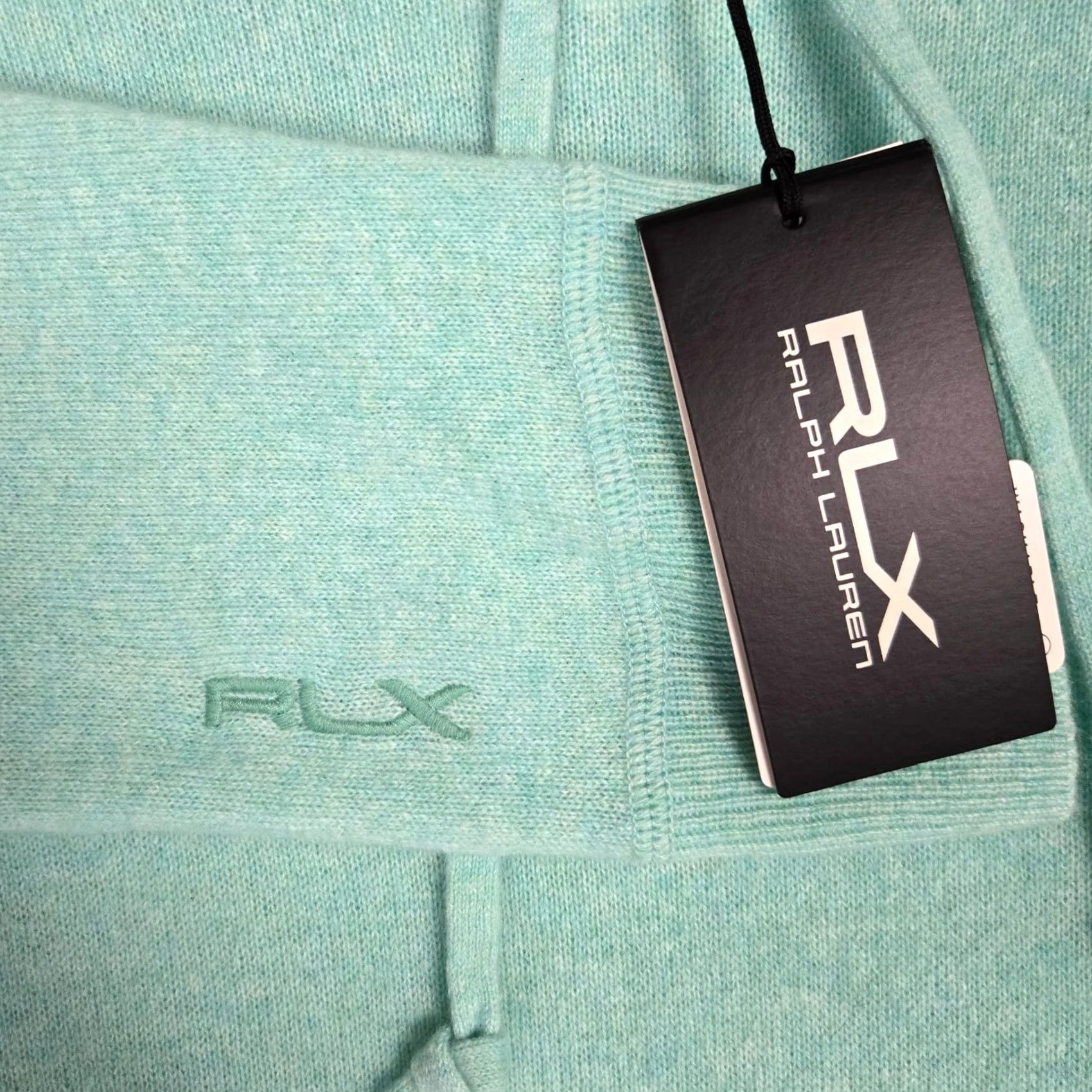 RLX Ralph Lauren RLX Ralph Lauren Mens Large Turquoise Golf Sweater - 100% Cashmere - Size - New With Tags Size US L / EU 52-54 / 3 - 4 Thumbnail