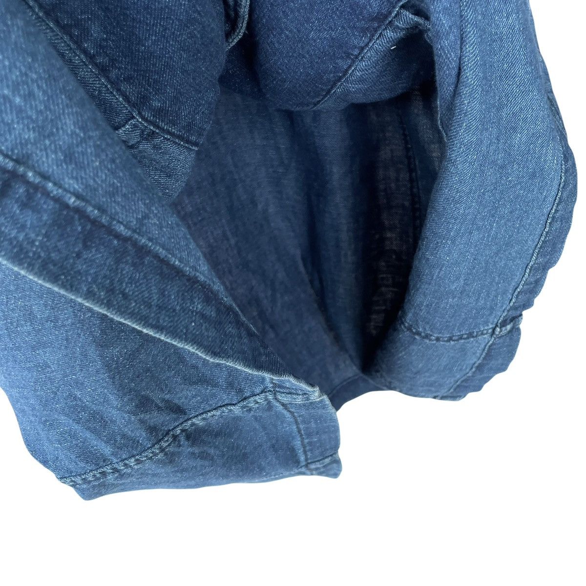 Issey Miyake Plantation Issey Miyake Design IS Vintage Denim Overcoat Size M / US 6-8 / IT 42-44 - 8 Thumbnail