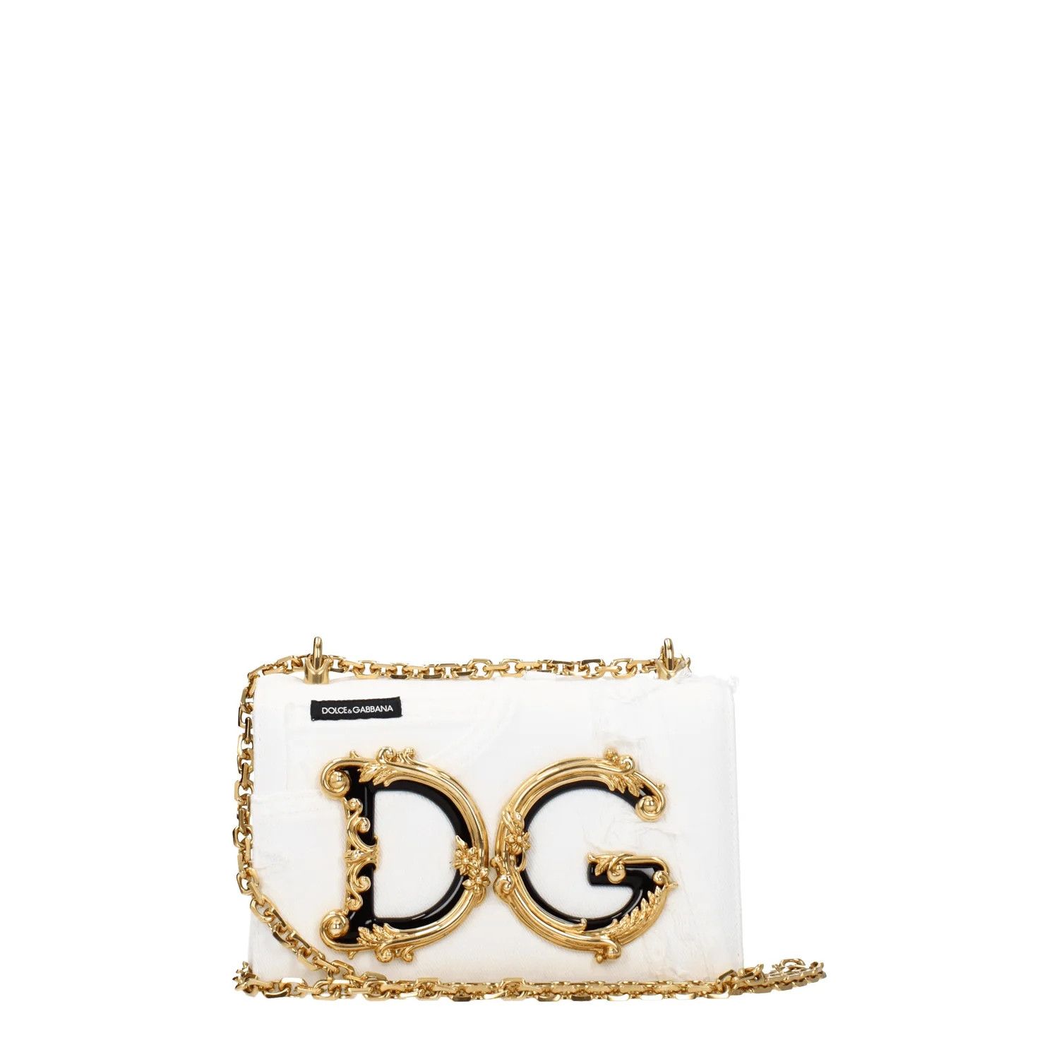 Dolce & Gabbana ob1o1e1124 Size: OS / Fabric Crossbody Bag in White Size ONE SIZE - 1 Thumbnail