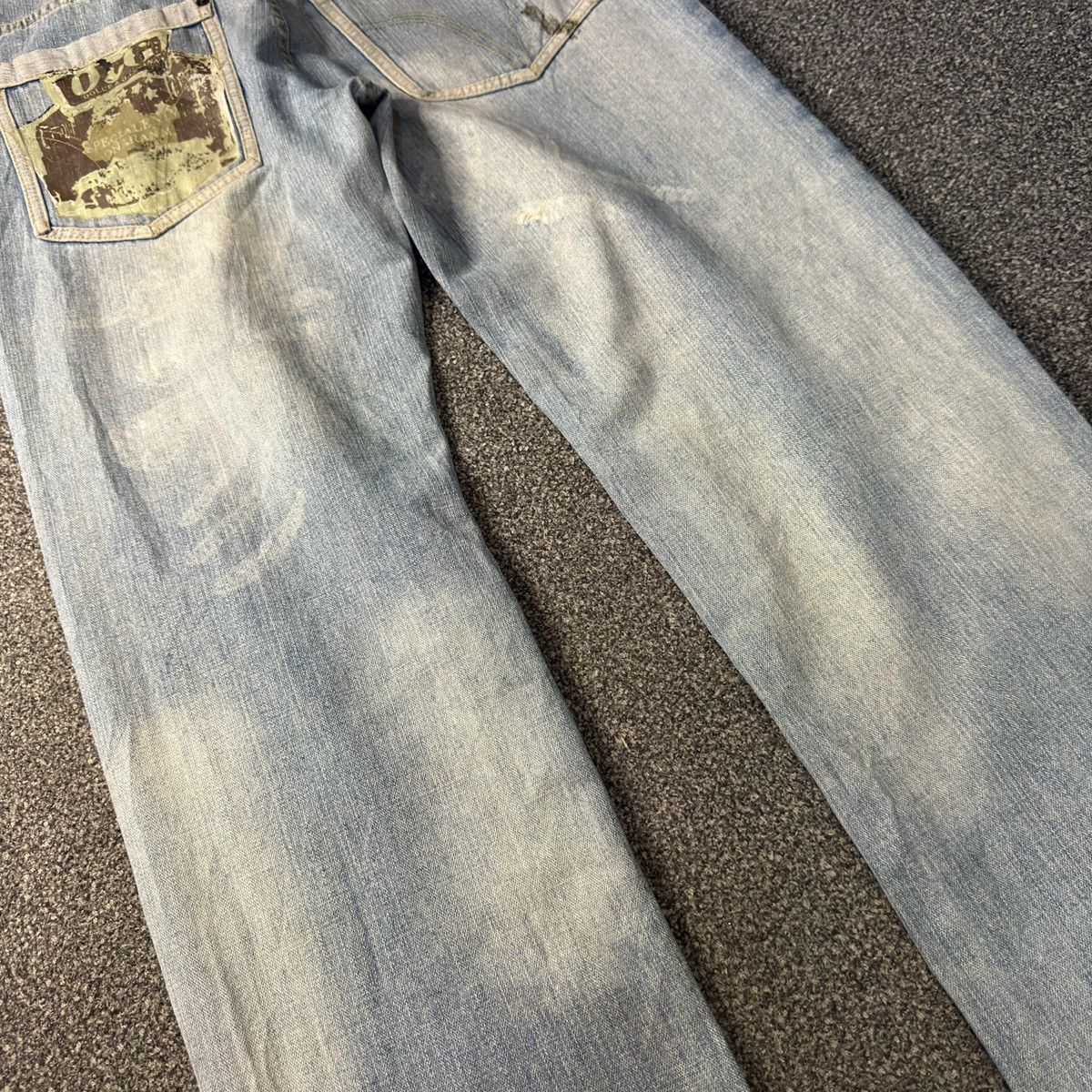 Dolce & Gabbana Vintage Rare 90s Blue Faded Distressed Denim Size US 34 / EU 50 - 13 Thumbnail