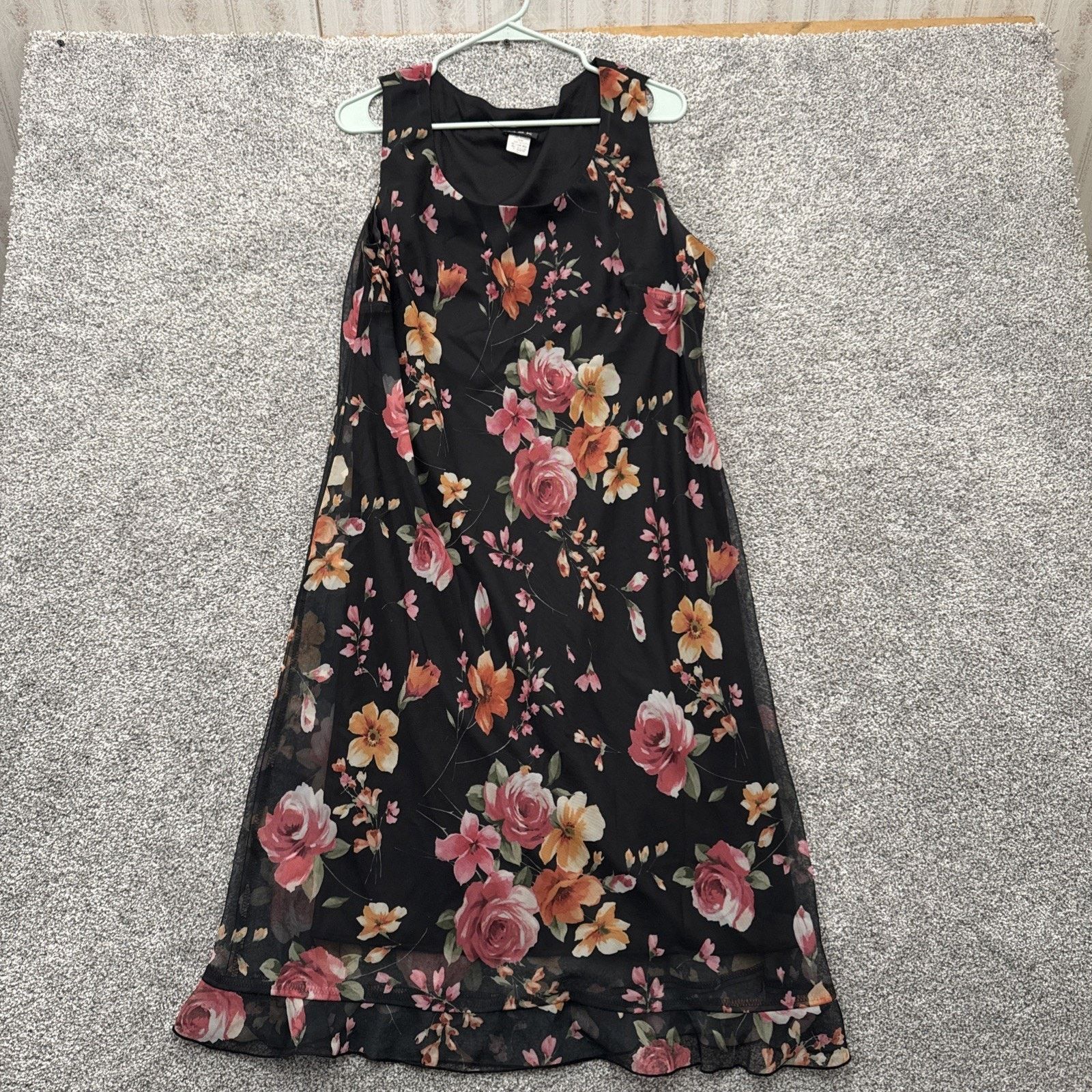 Other Vintage 90s Dress M Sheer Floral Romantic Chic Ruffle USA Size M / US 6-8 / IT 42-44 - 1 Thumbnail
